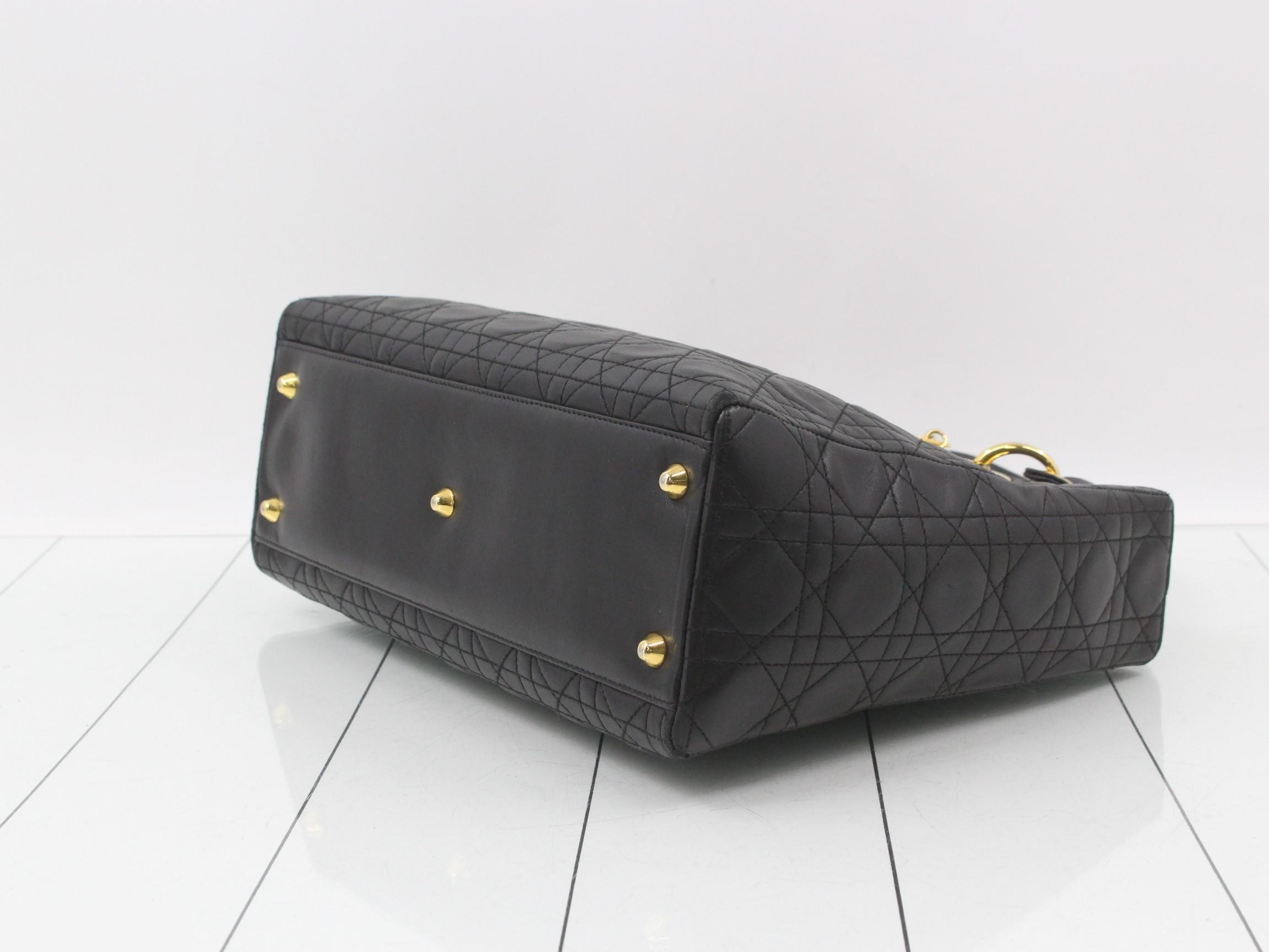 Lady Dior Large Lambskin 2-Way Handbag — view 6