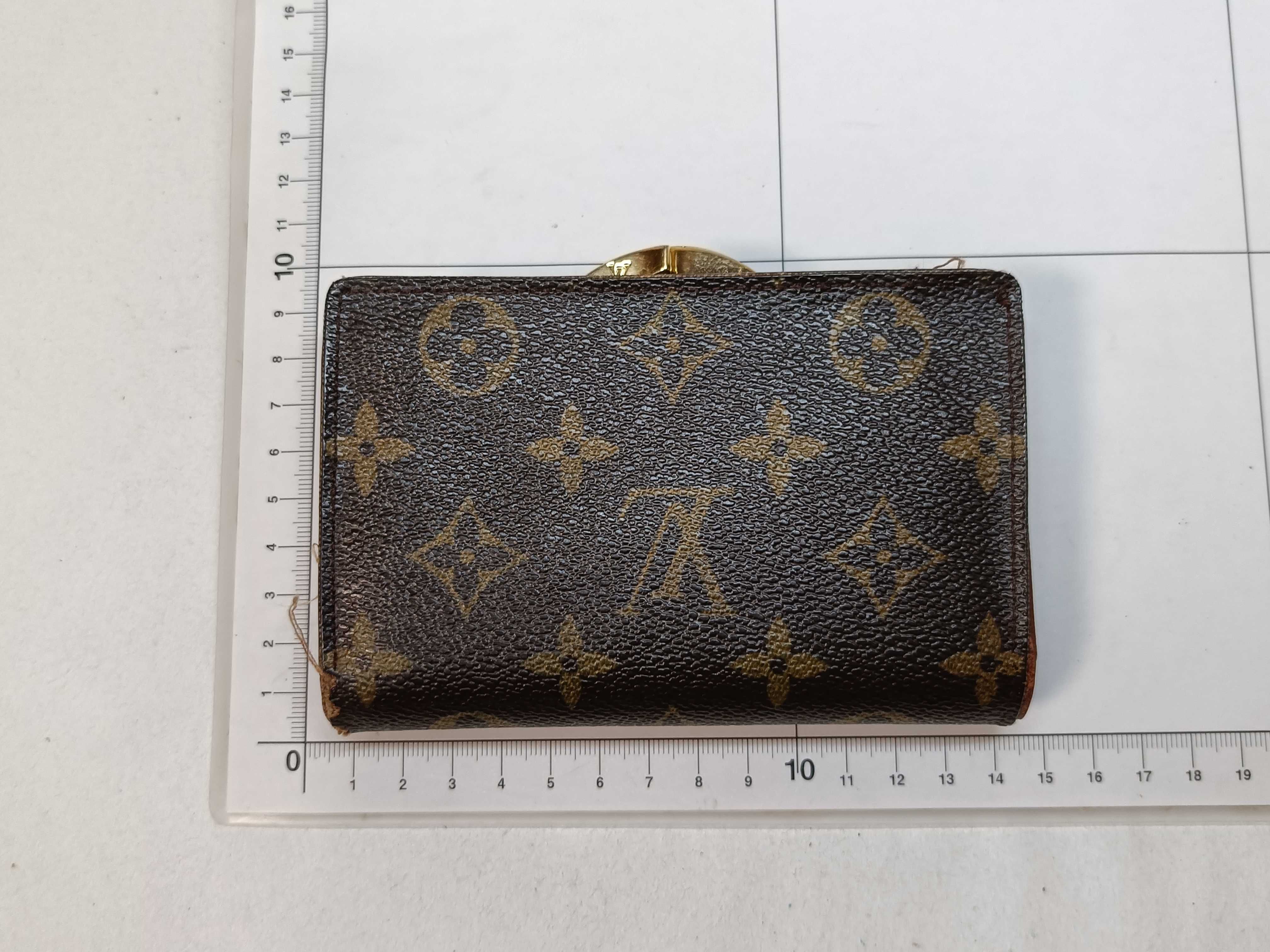 Monogram coin purse (with tears) — view 2