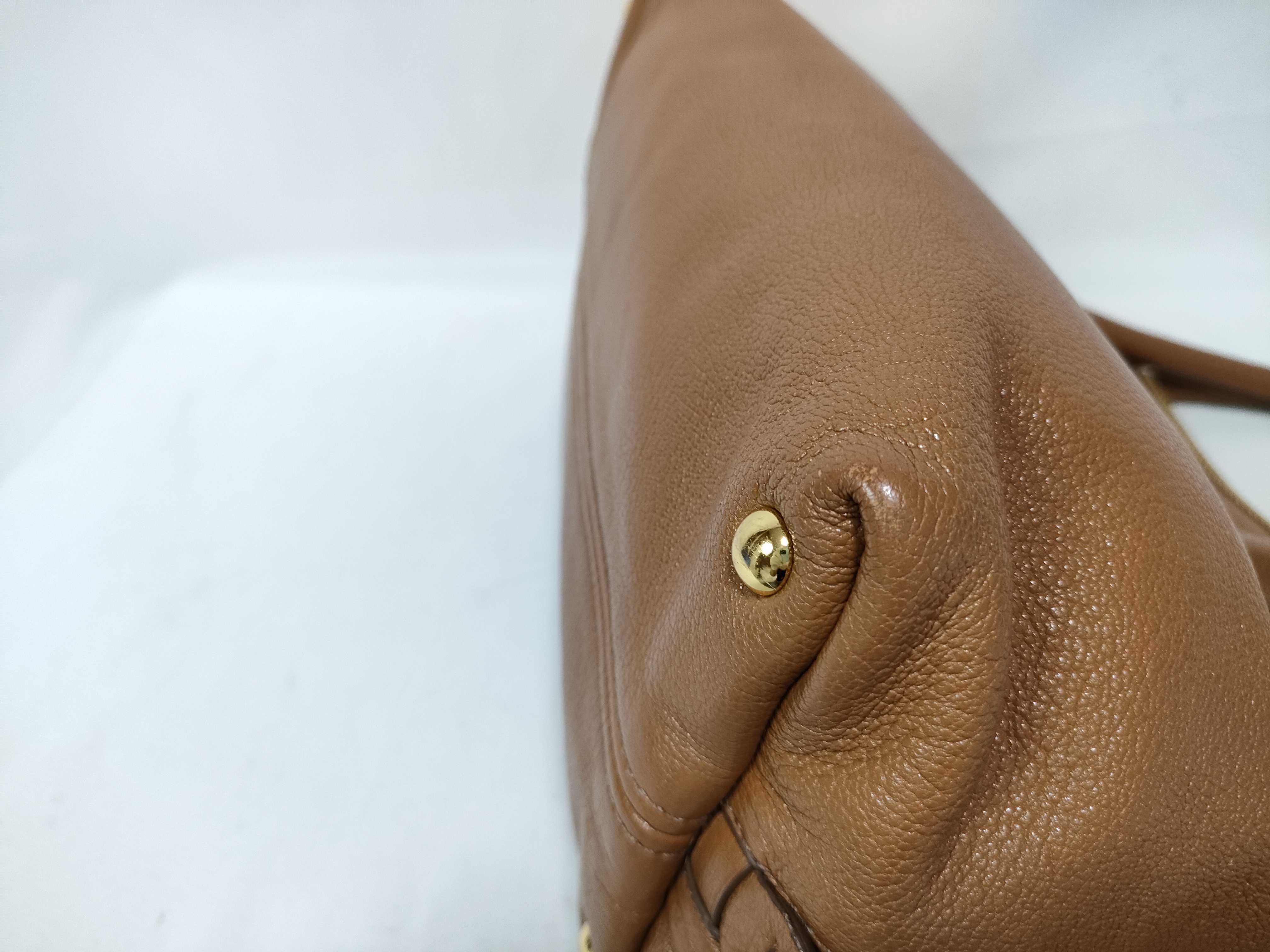2-way handbag, Madras brown handbag — view 4