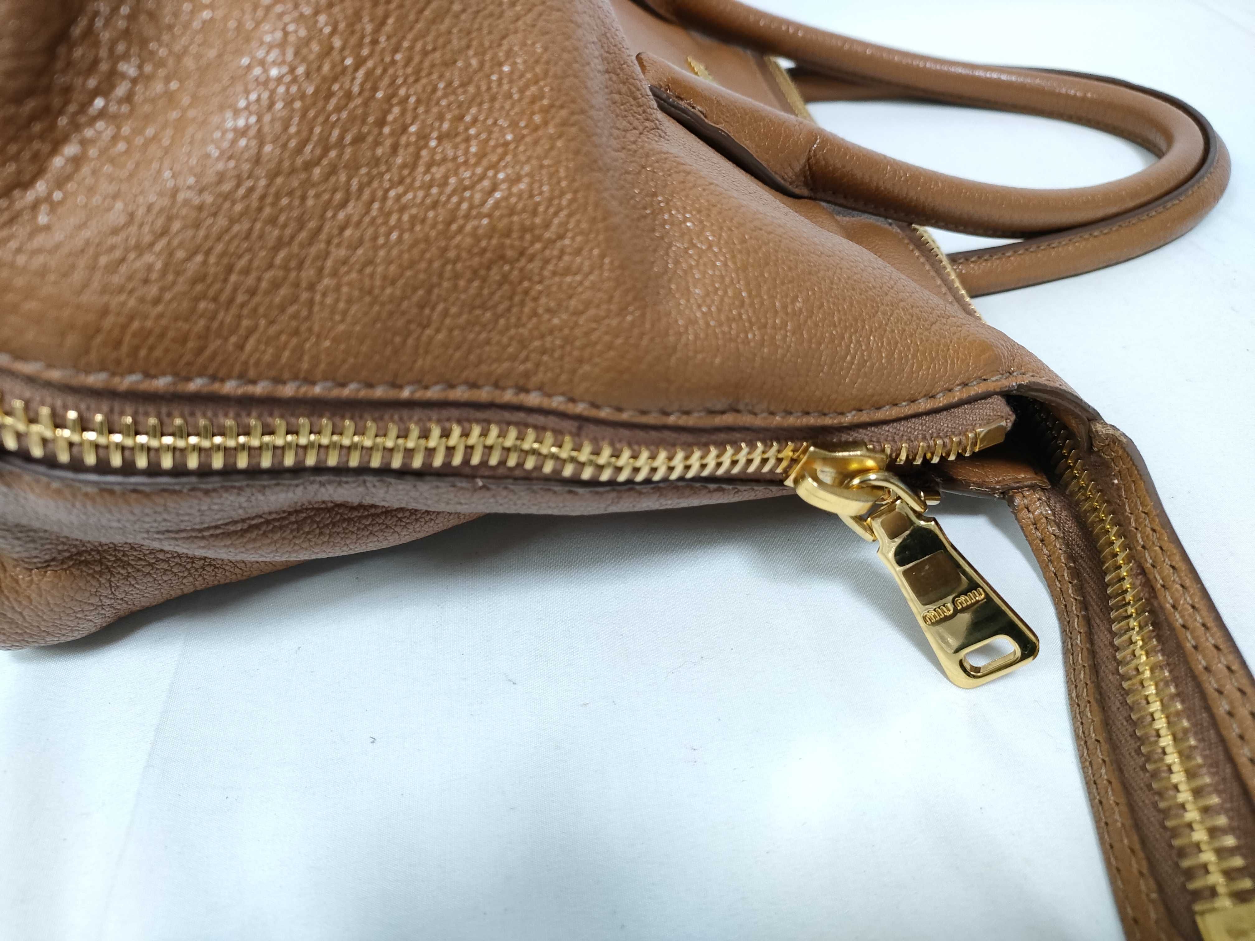 2-way handbag, Madras brown handbag — view 5