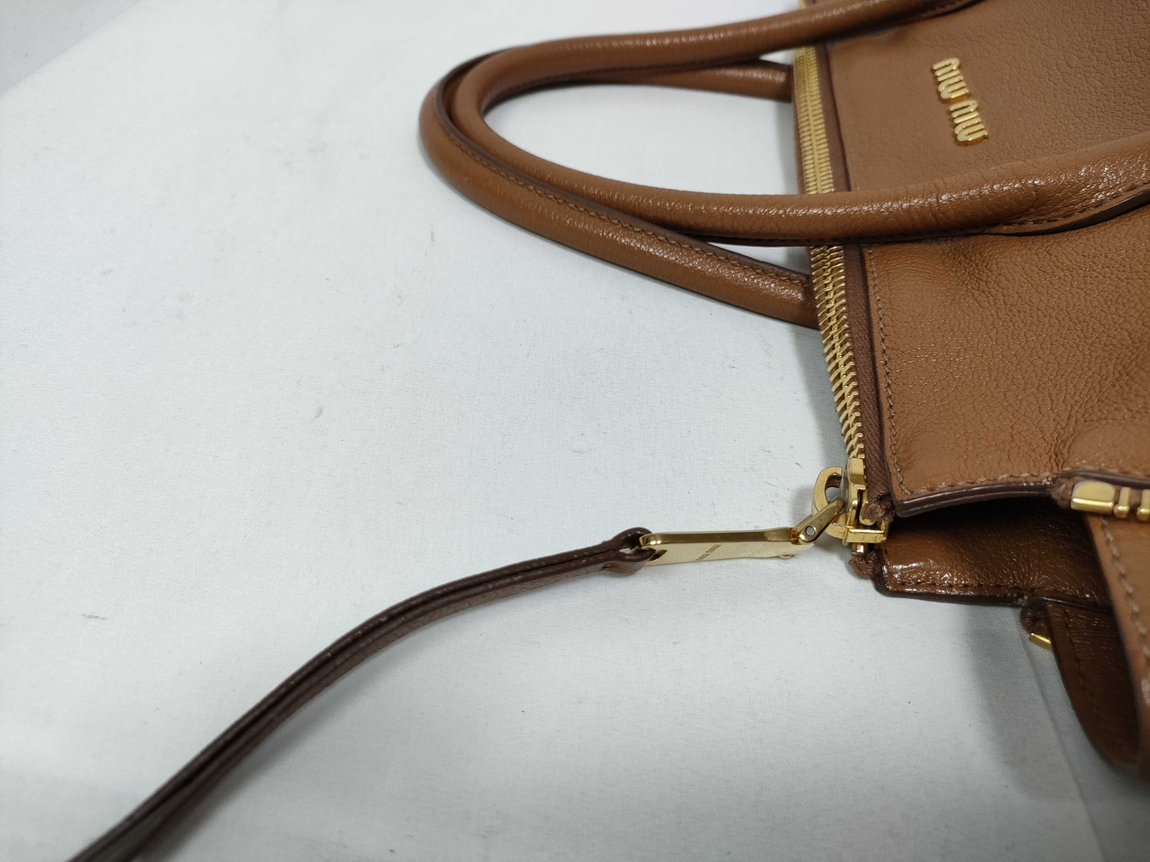 2-way handbag, Madras brown handbag — view 7