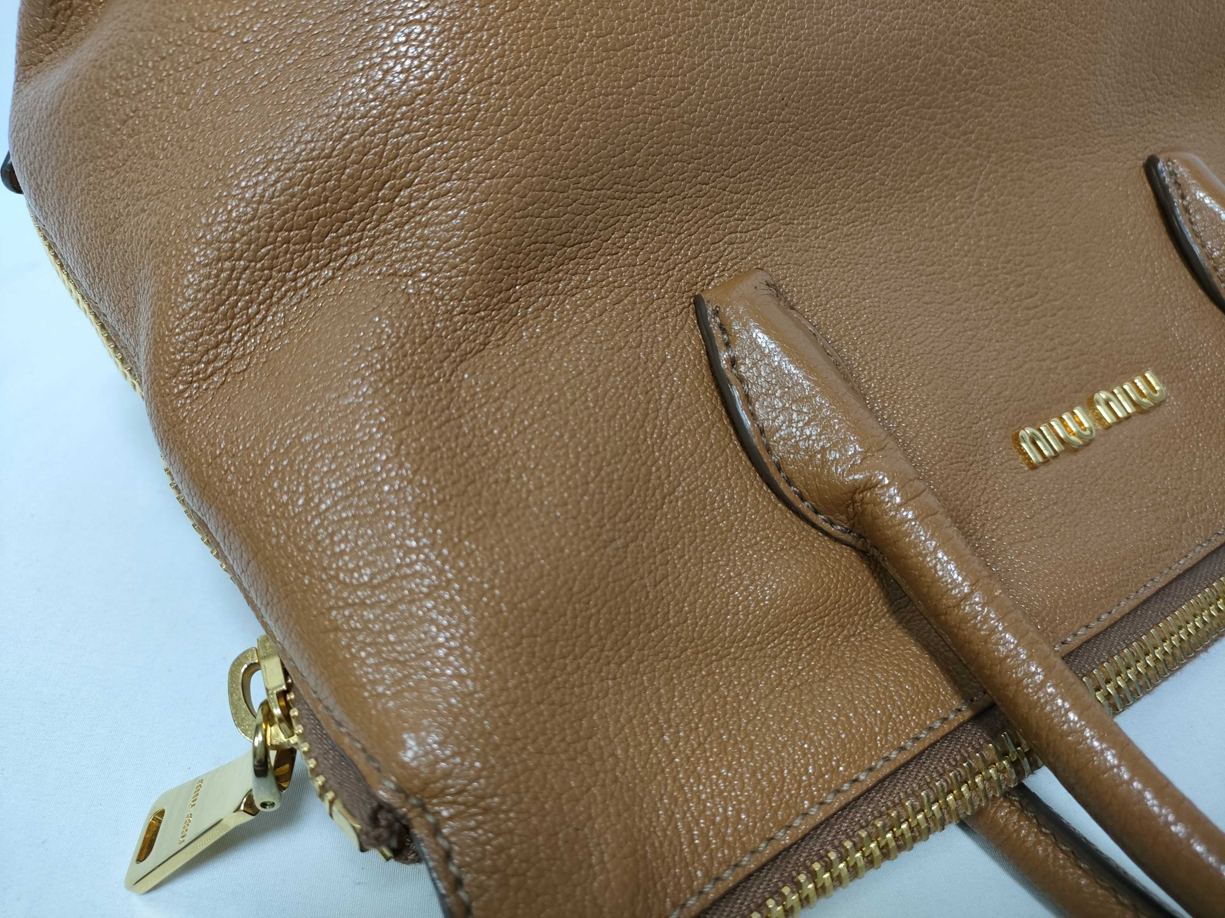 2-way handbag, Madras brown handbag — view 9