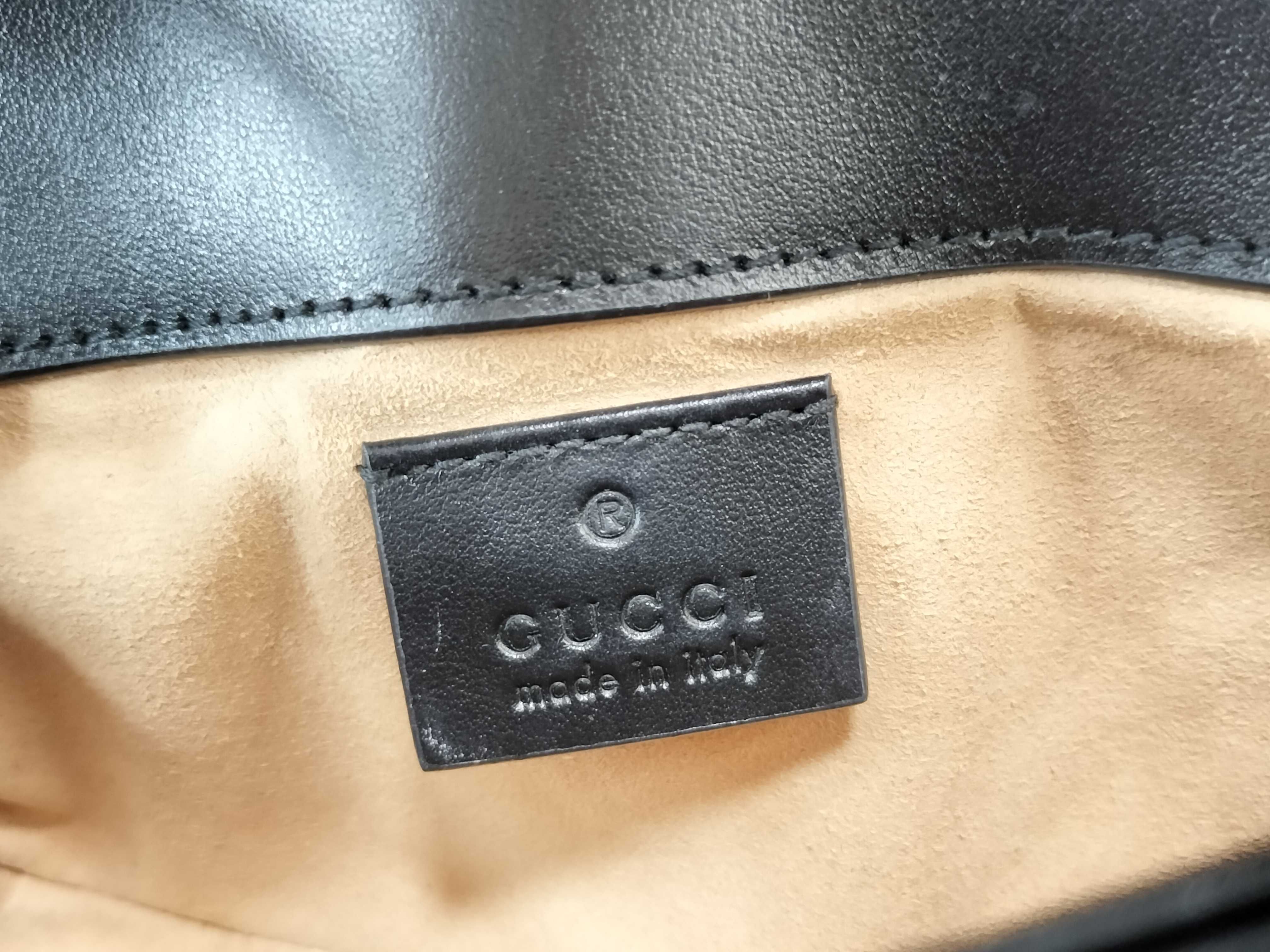 GG Marmont Chain Shoulder Bag 476433 Black Shoulder Bag — view 11