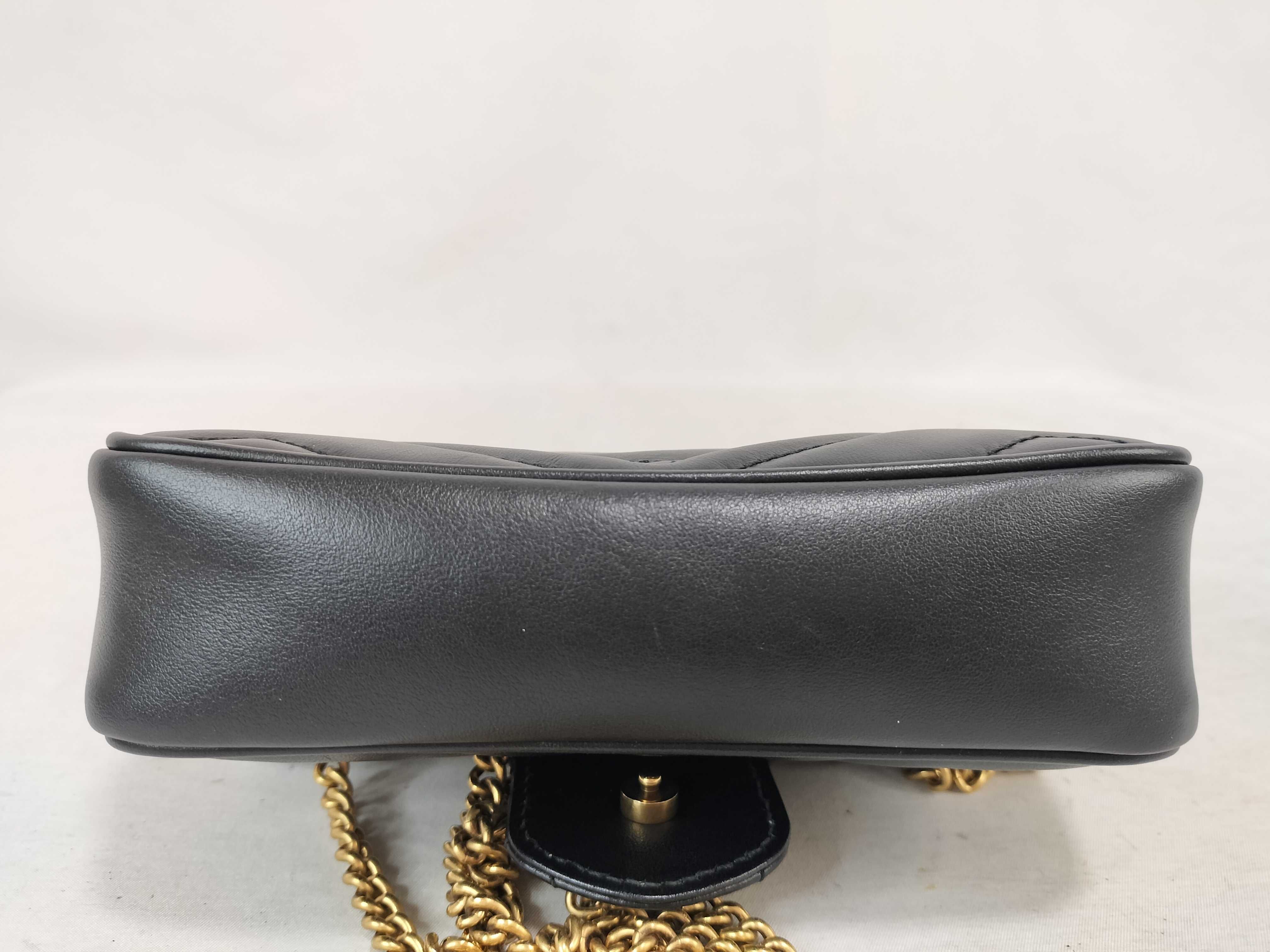 GG Marmont Chain Shoulder Bag 476433 Black Shoulder Bag — view 7