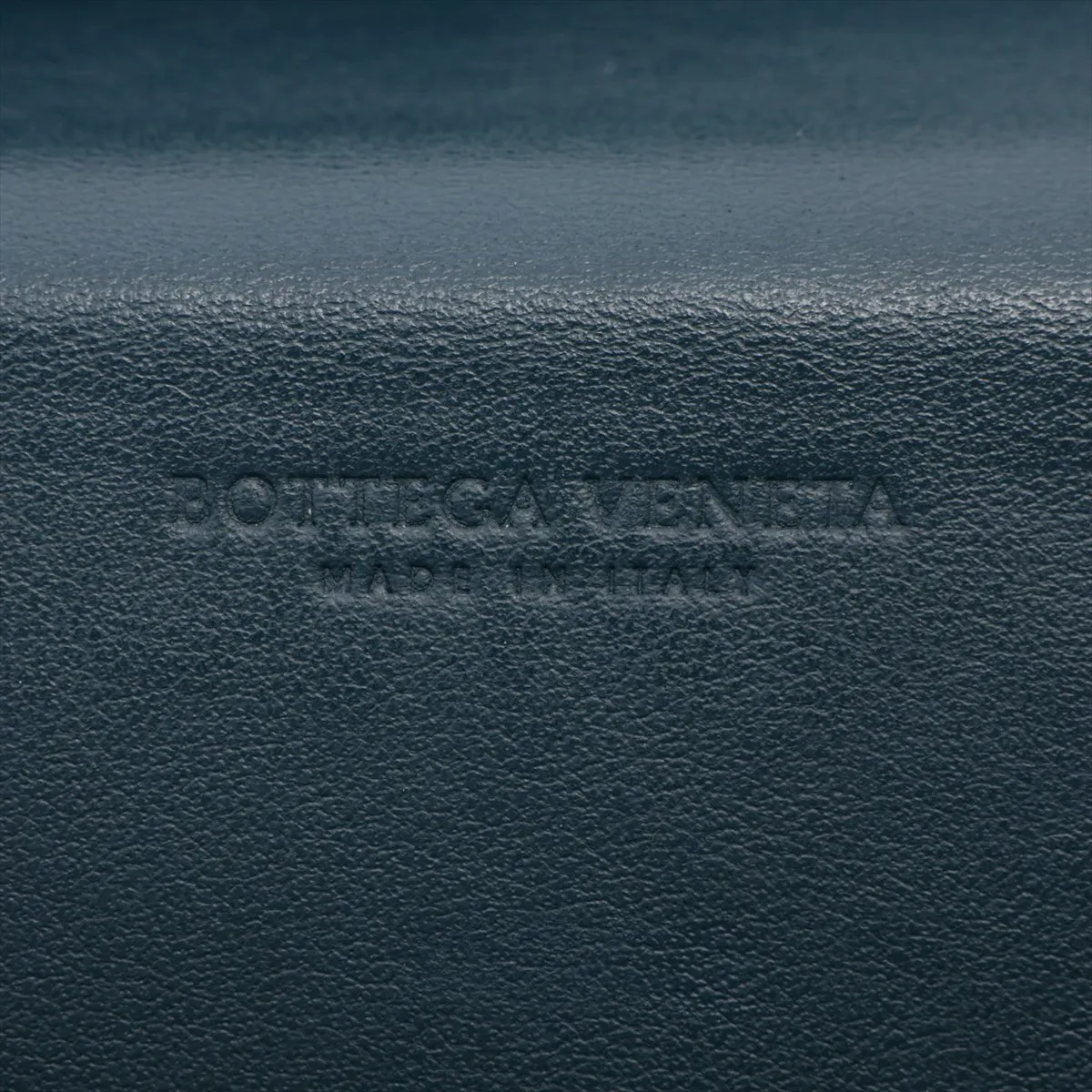 Intrecciato Leather Long Wallet, Green — view 7