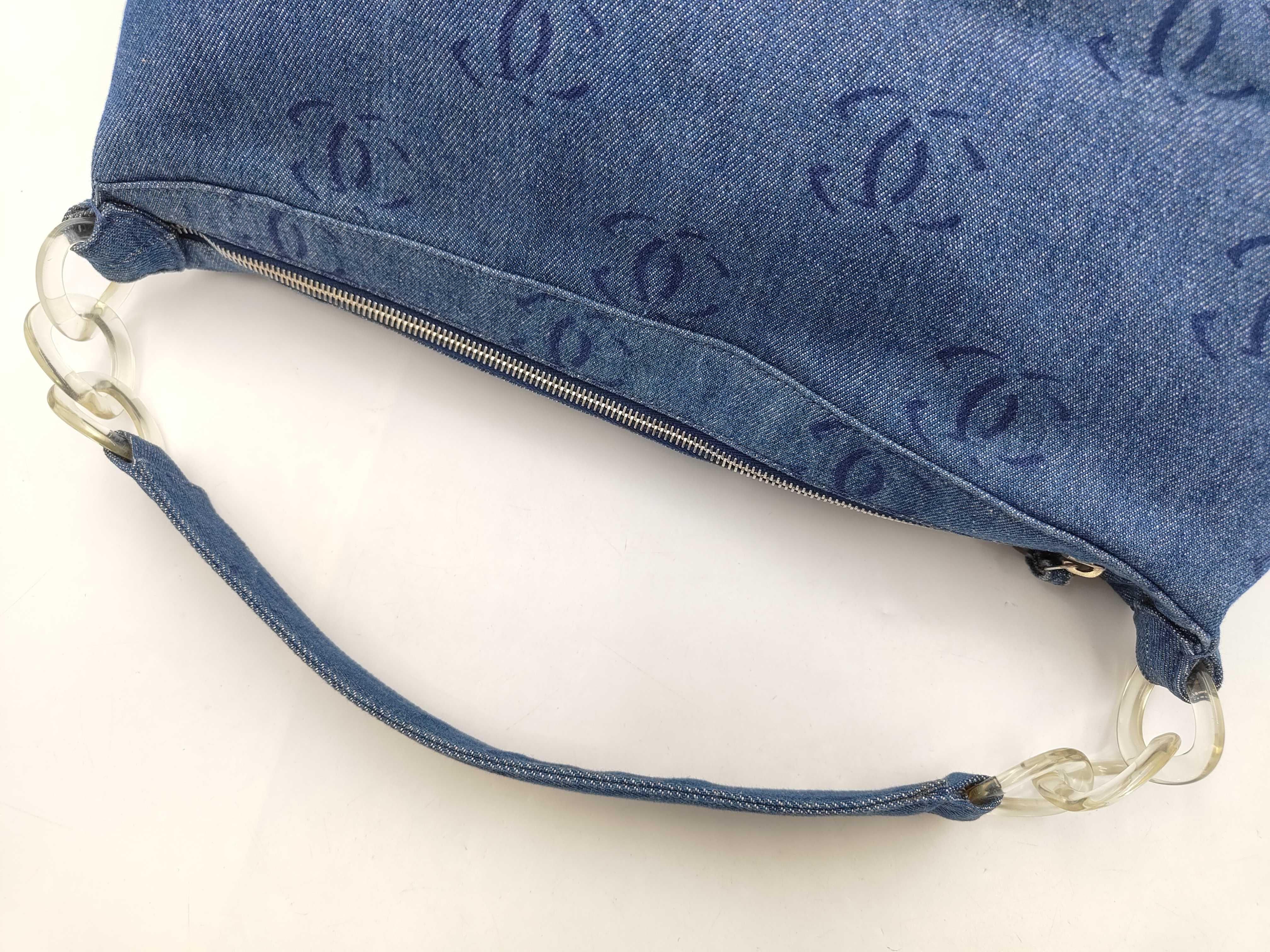 denim shoulder bag — view 3