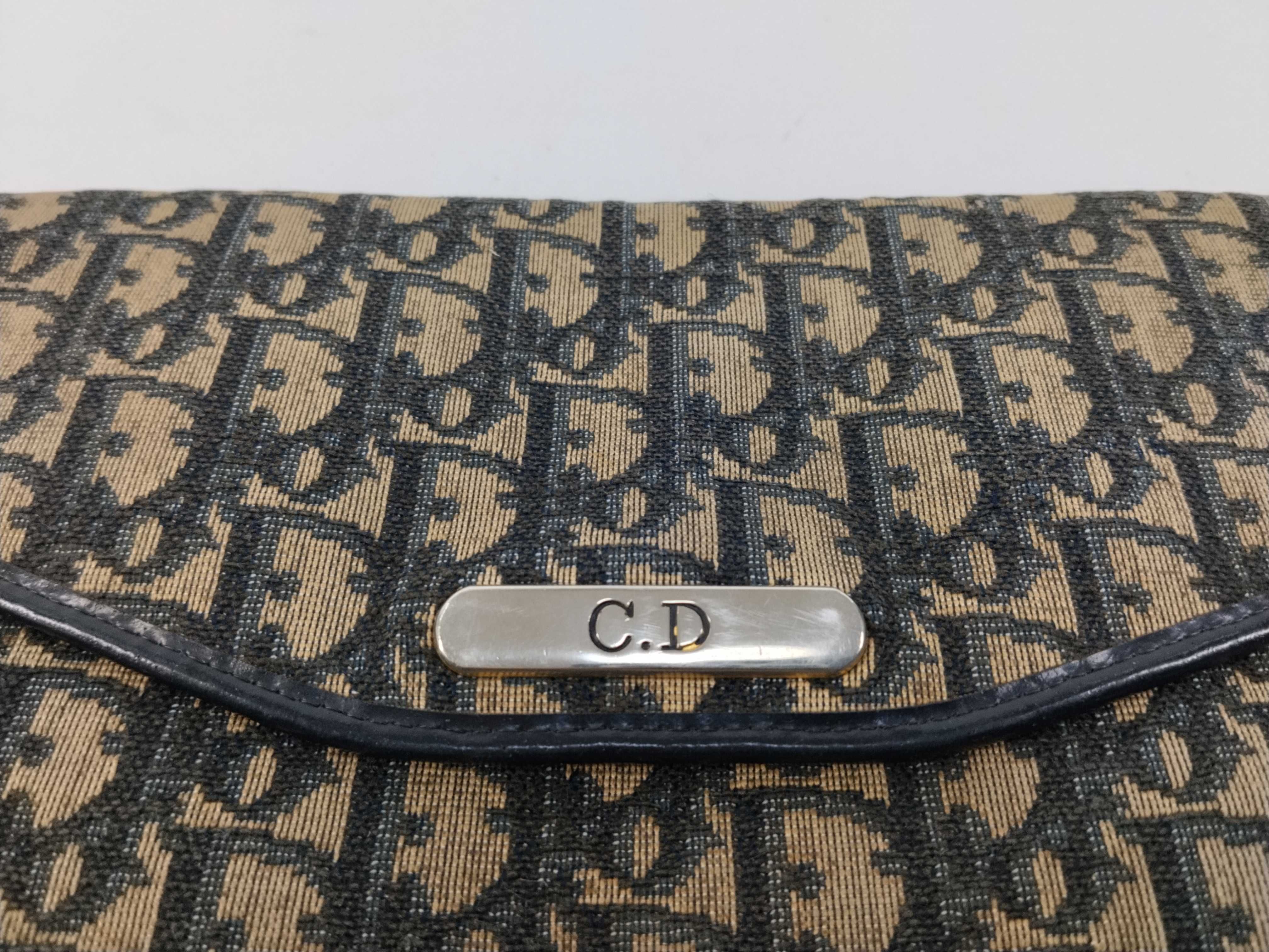 Trotter Christian Dior Trotter Second Bag Beige Black Second Bag — view 5