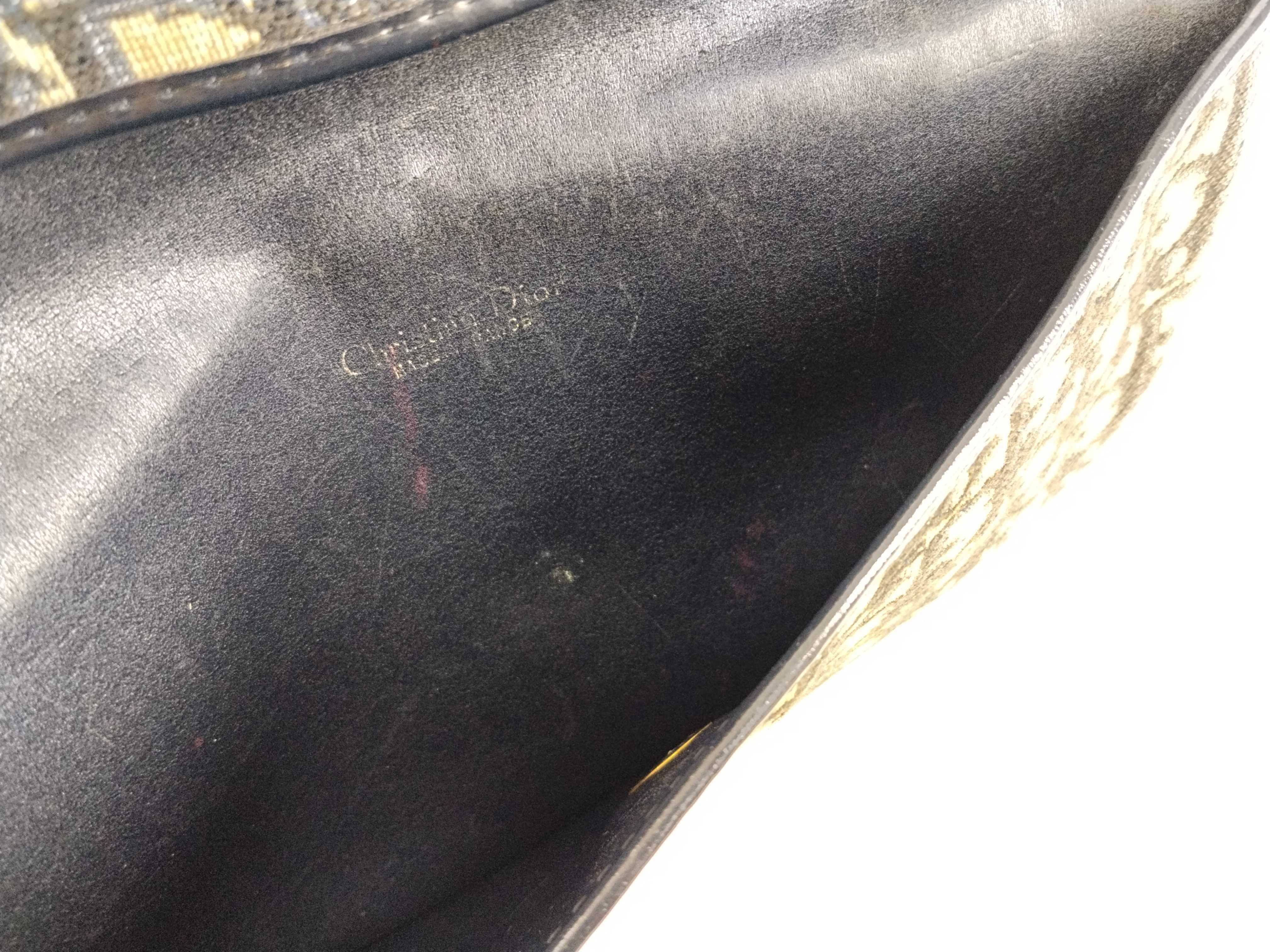 Trotter Christian Dior Trotter Second Bag Beige Black Second Bag — view 7