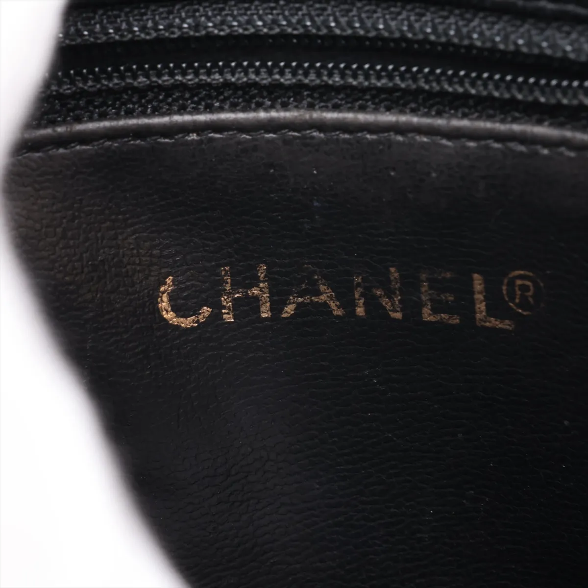 Matelassé Lambskin Chain Shoulder Bag, Black with Gold Hardware — view 11