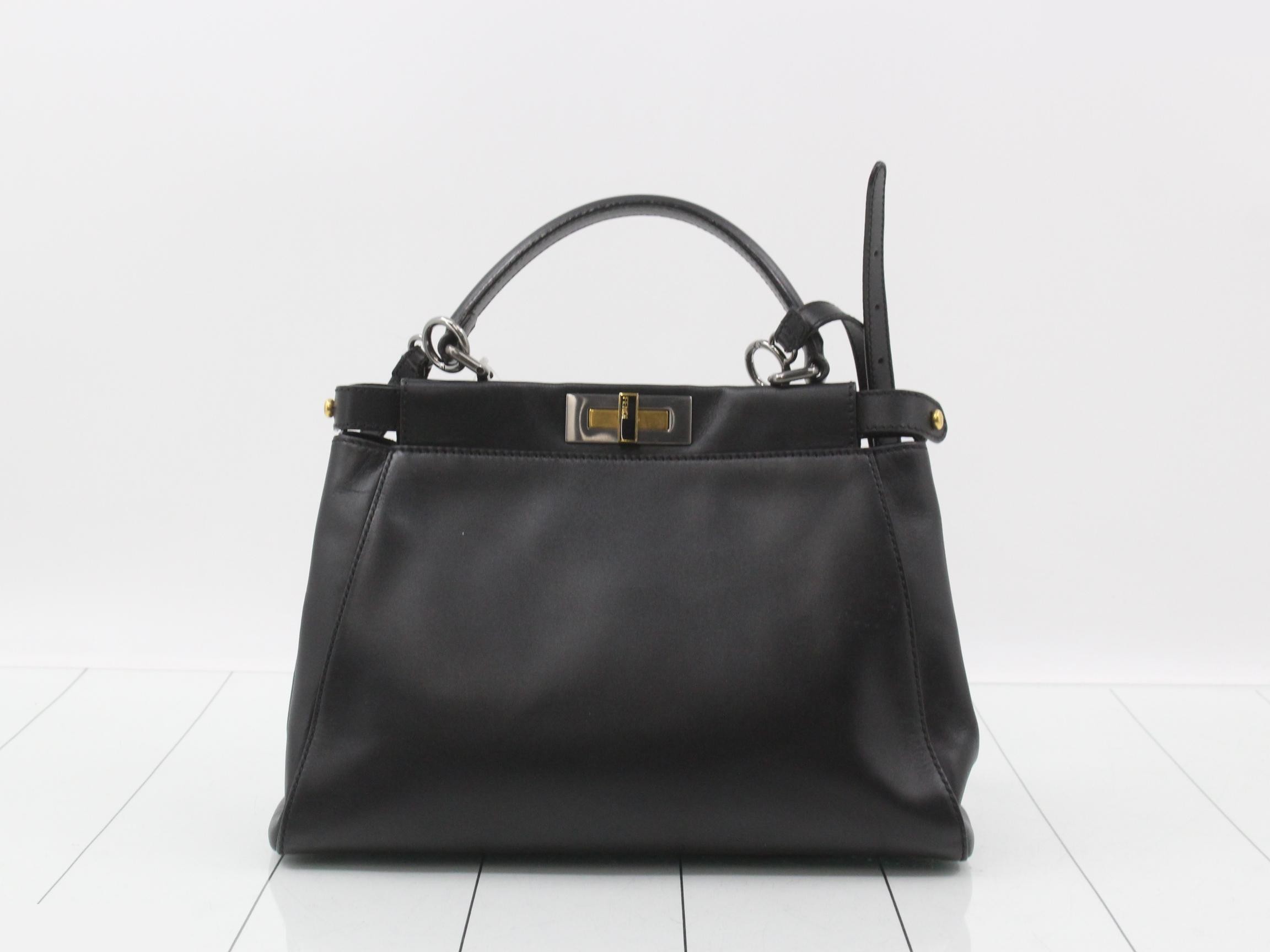 Peekaboo I See You Medium Leather 2-Way Shoulder/Handbag — view 2