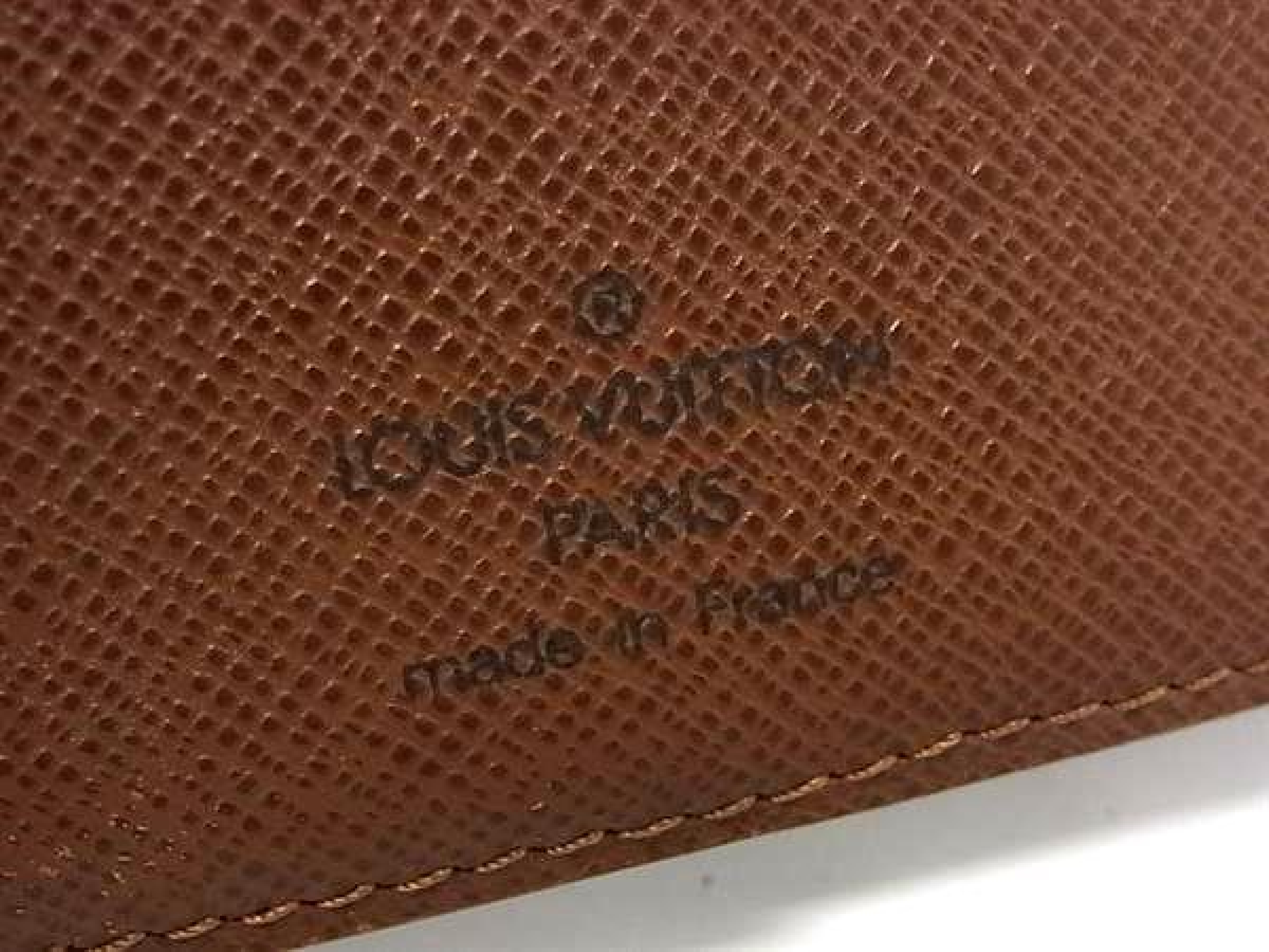 M61207 Monogram Portefeuille Papier Zip Bi-fold Wallet with Coin Purse and Bill Compartment, Brown (HD0695) — view 6