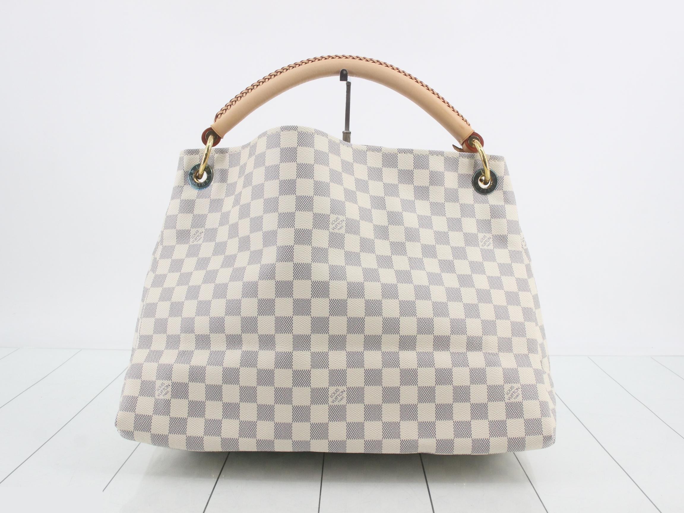 Damier Azur Artsy MM Shoulder Bag — view 2