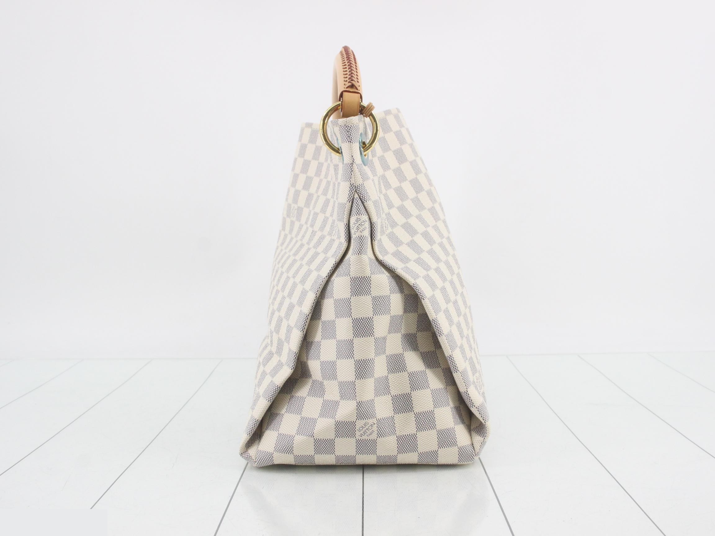 Damier Azur Artsy MM Shoulder Bag — view 4