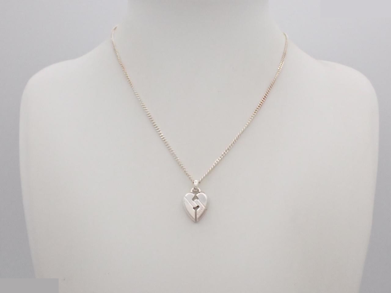 Knot Heart Sterling Silver 925 / 11.4g SV Necklace Gucci — view 3