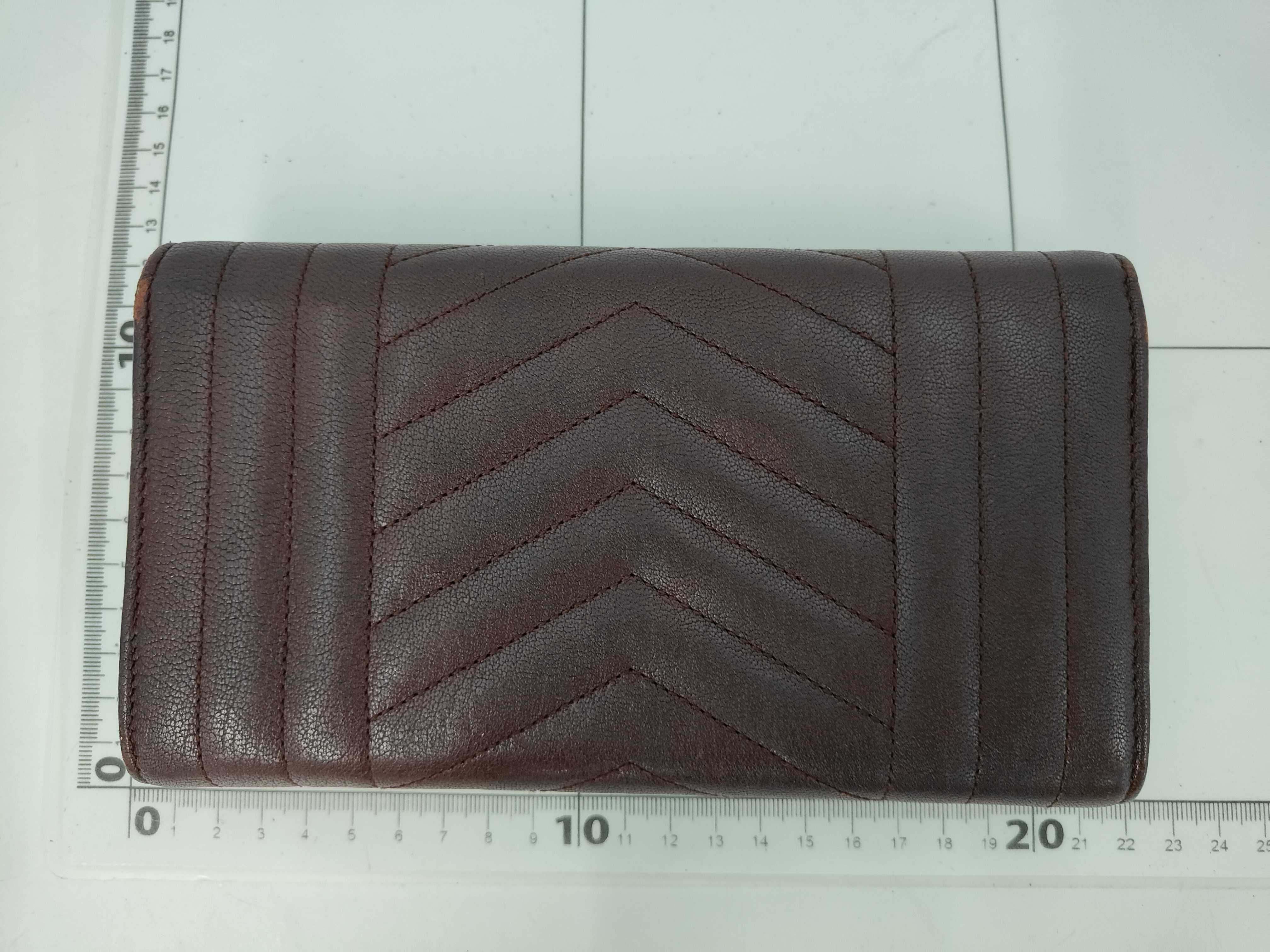College Long Wallet Leather Bordeaux Wallet — view 2