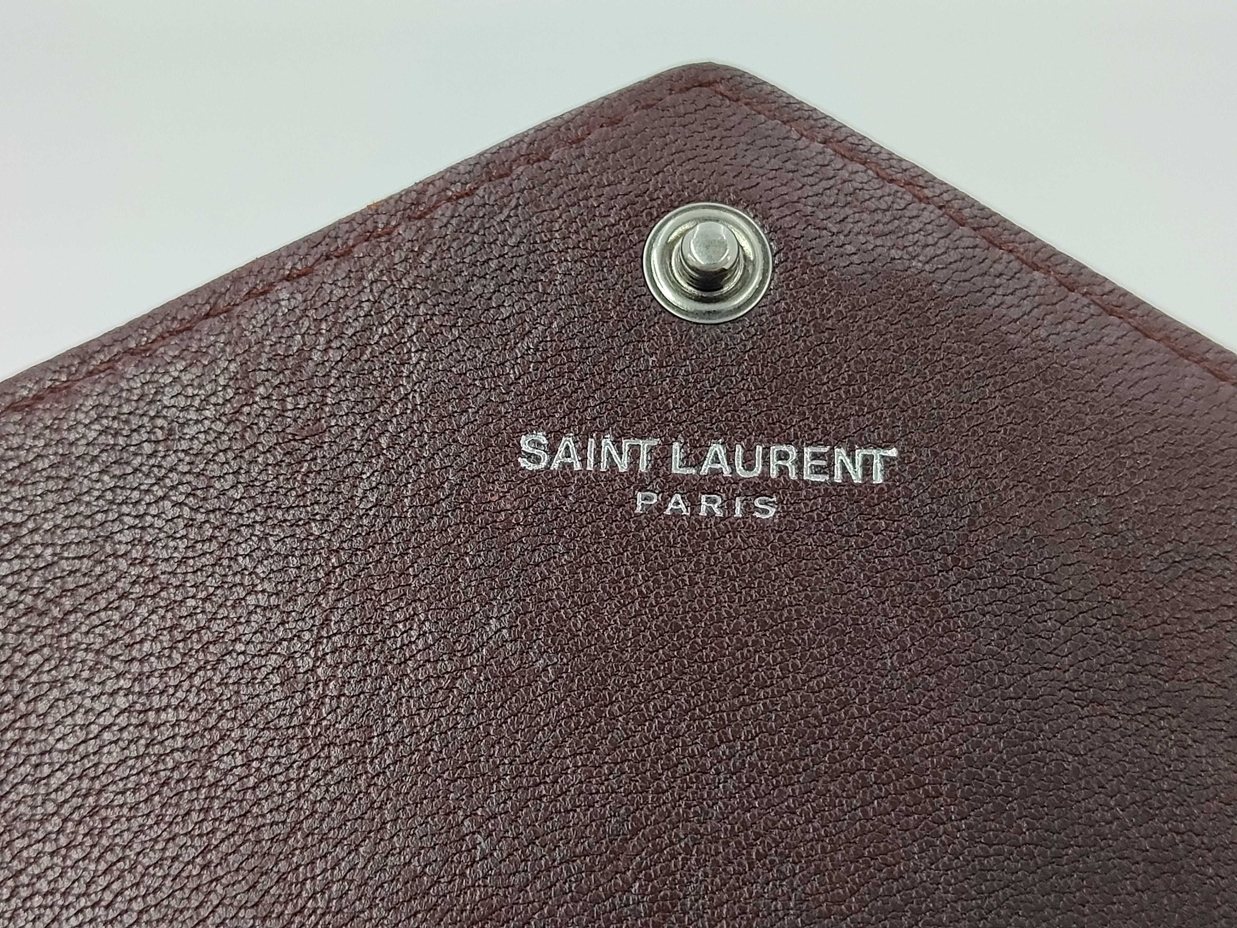 College Long Wallet Leather Bordeaux Wallet — view 4