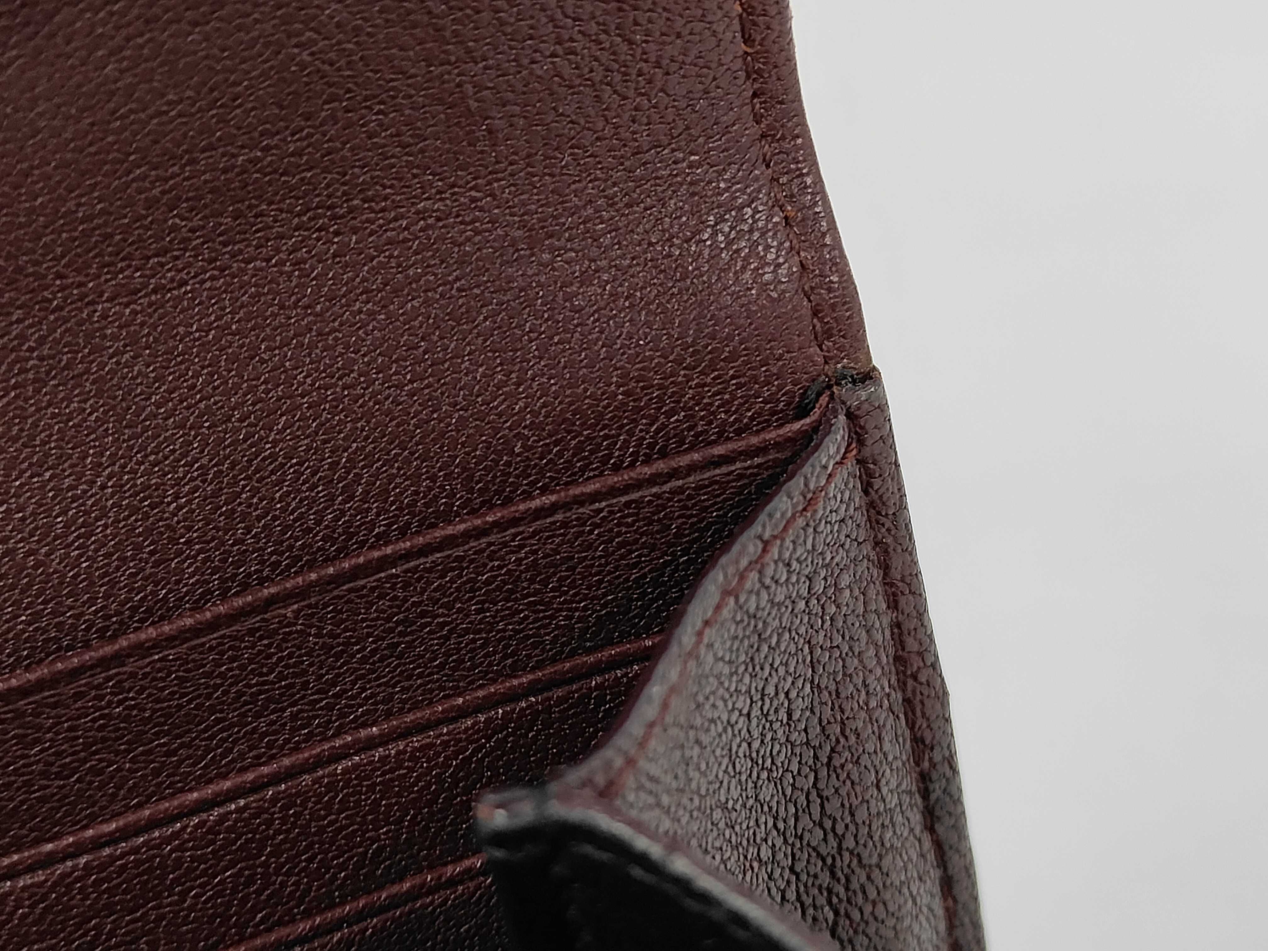 College Long Wallet Leather Bordeaux Wallet — view 7