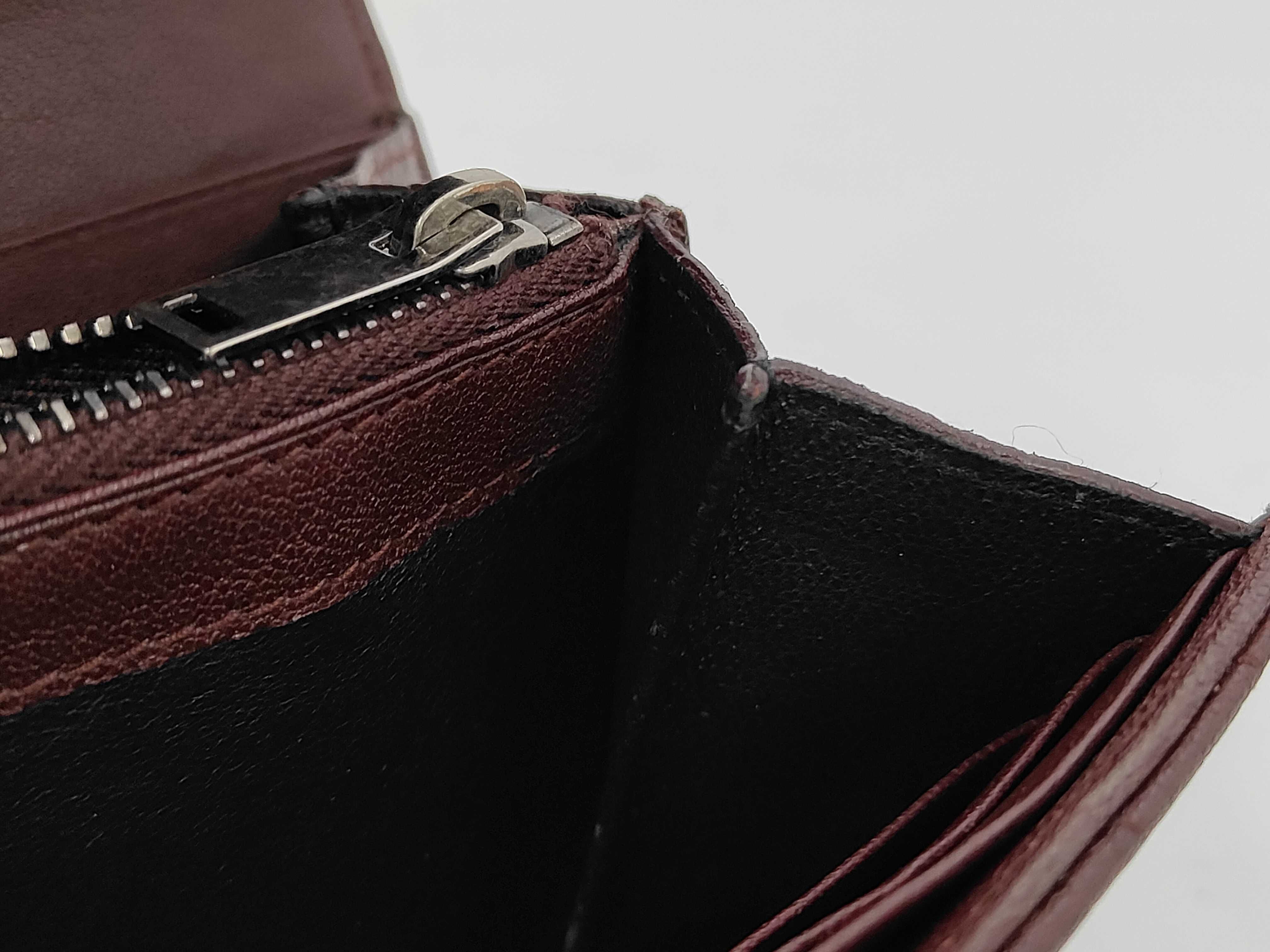 College Long Wallet Leather Bordeaux Wallet — view 9