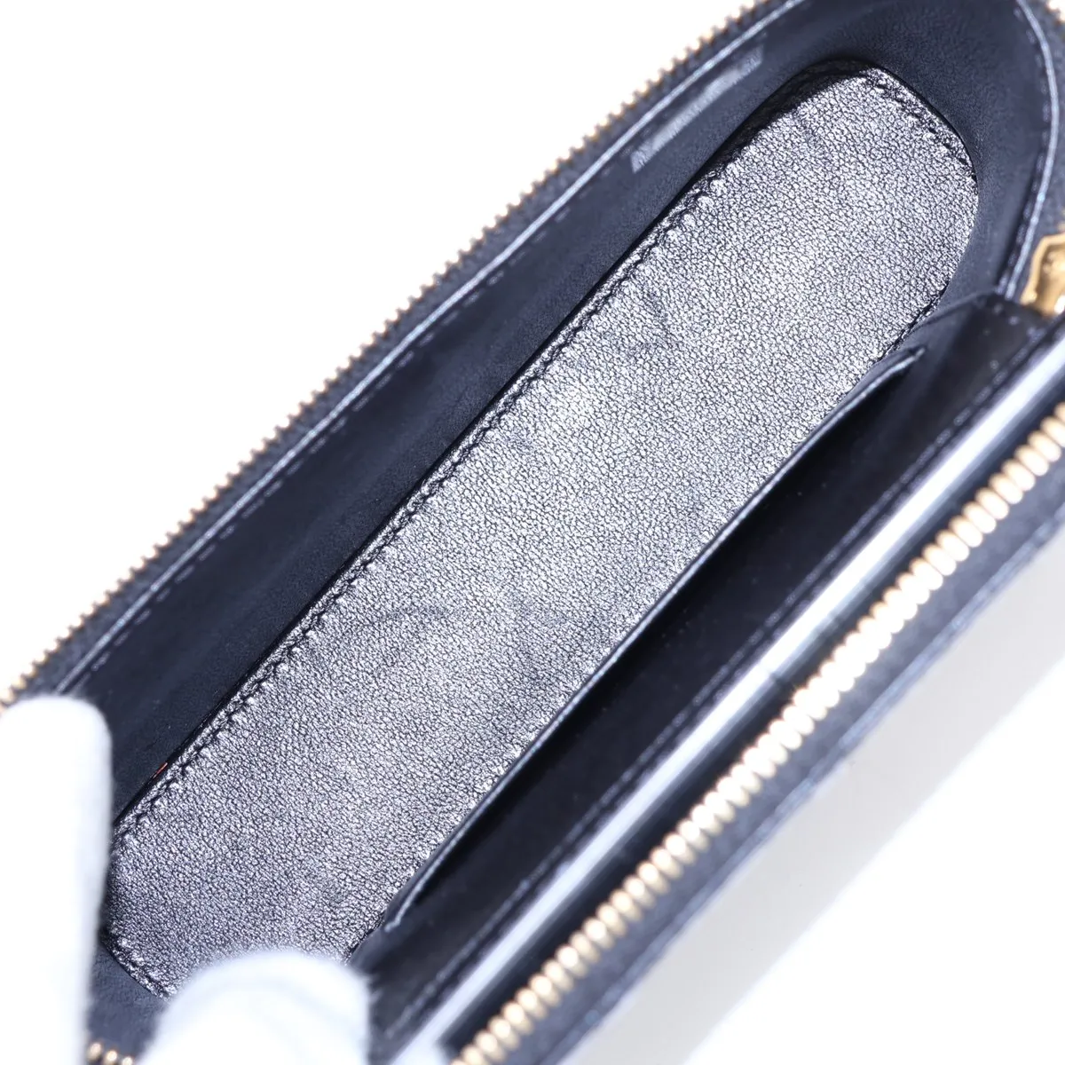 Matelassé Lambskin Vanity Bag, Black with Gold Hardware, A3C2U6X9, Random Serial Number — view 6