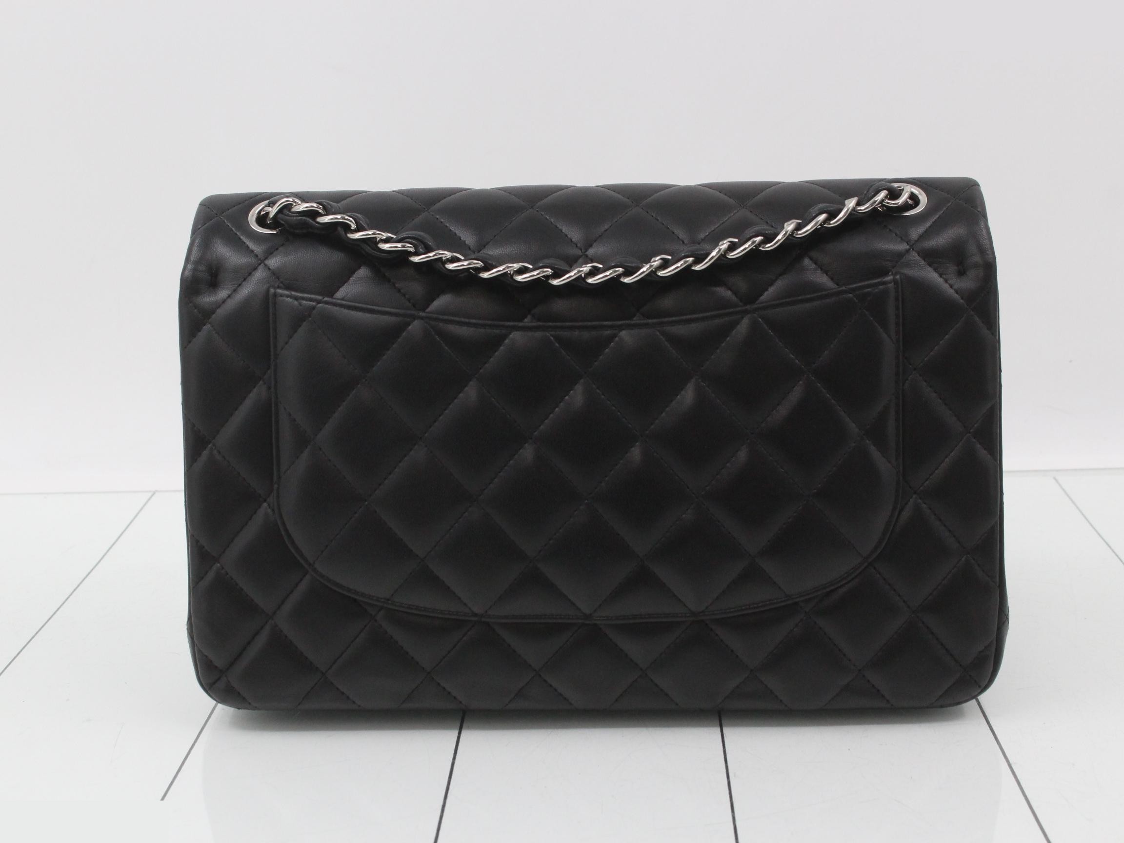Large Matelassé 30 Lambskin Turnlock Double Flap Double Chain Shoulder Bag — view 2