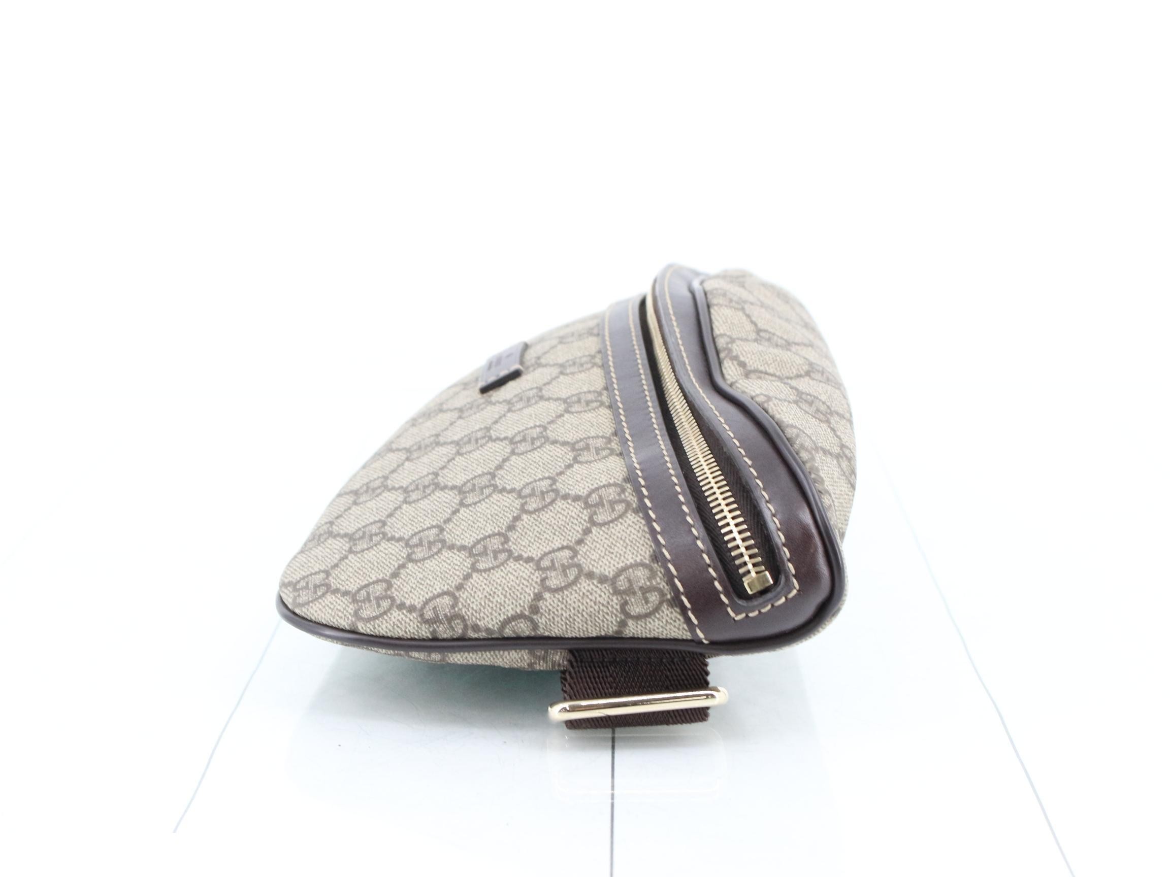 GG Plus Waist Bag, Brown, 28 x 18 x 2 cm — view 3