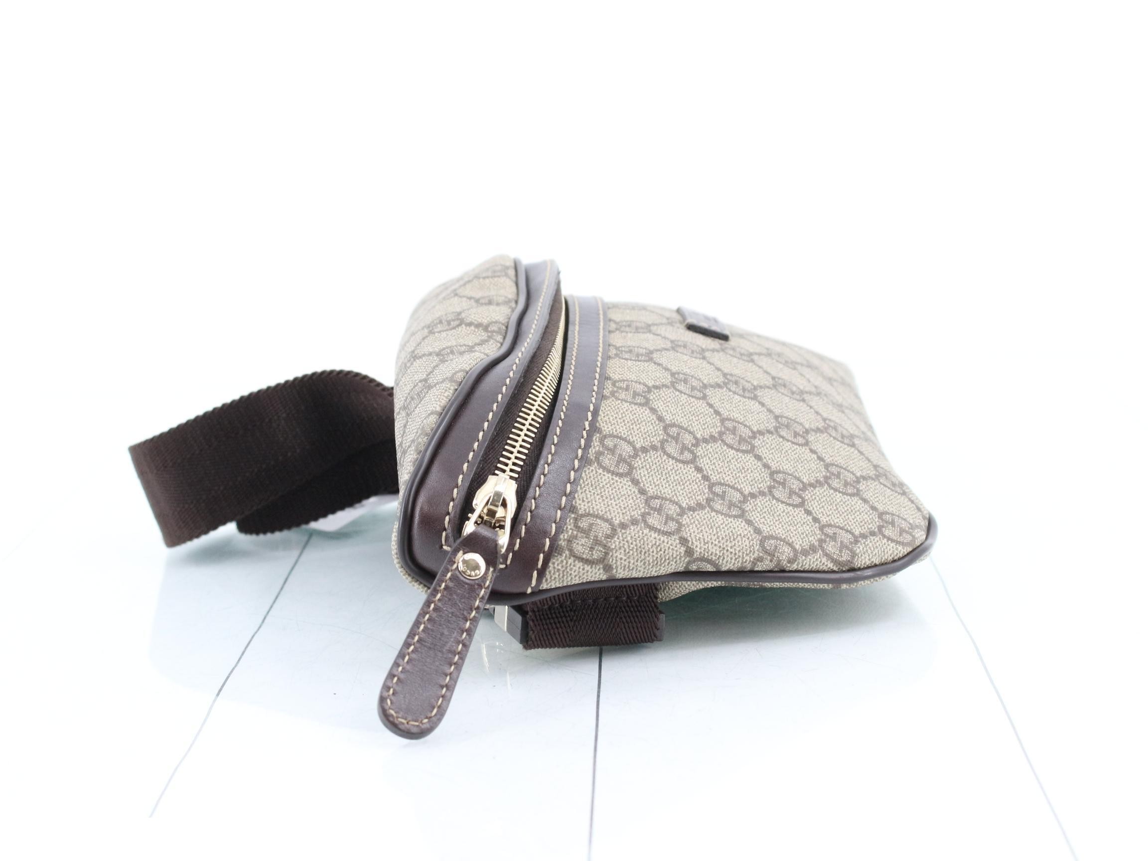 GG Plus Waist Bag, Brown, 28 x 18 x 2 cm — view 4