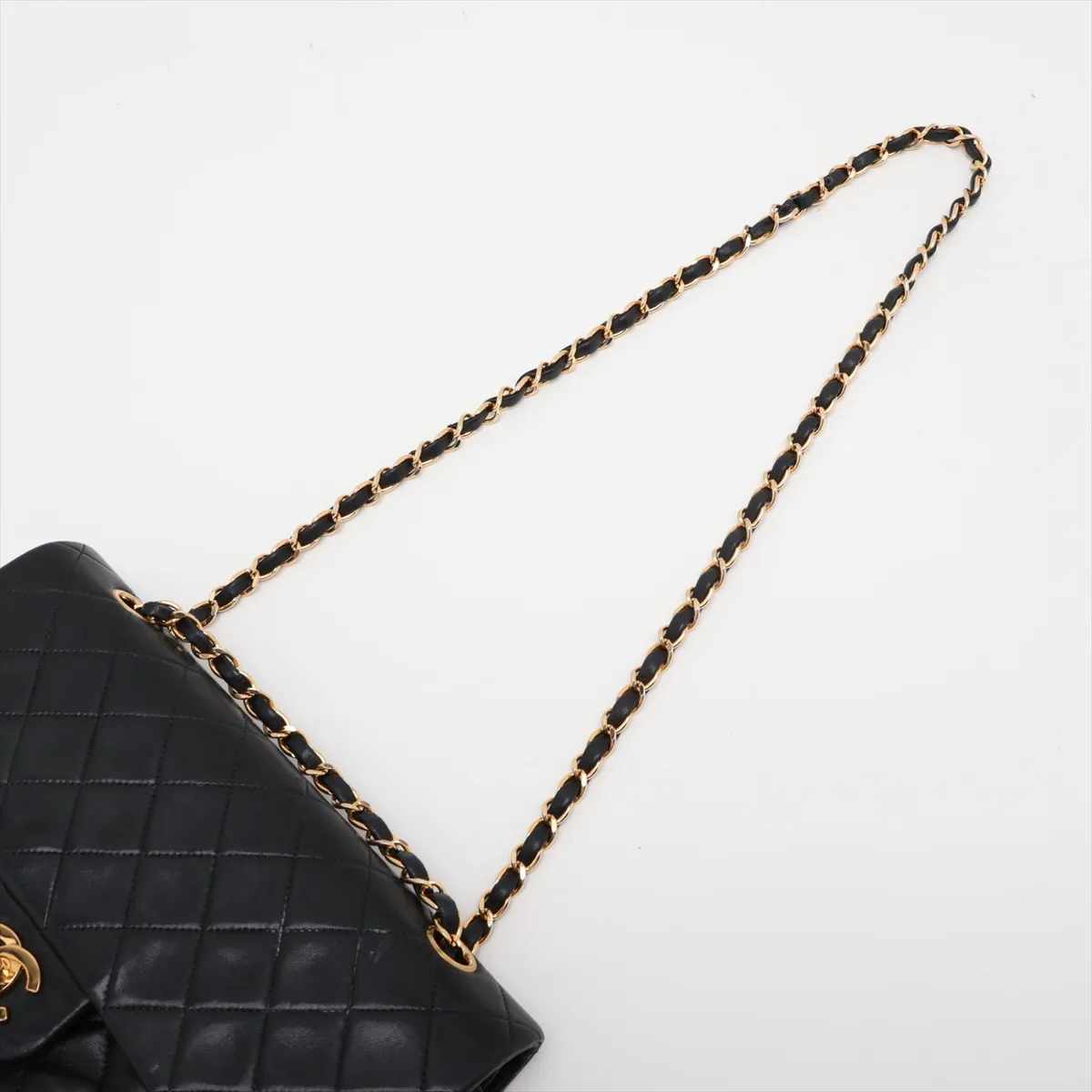 Matelassé 25 Lambskin Chain Shoulder Bag, Black with Gold Hardware, 2285290, Series 2, A01112 — view 5