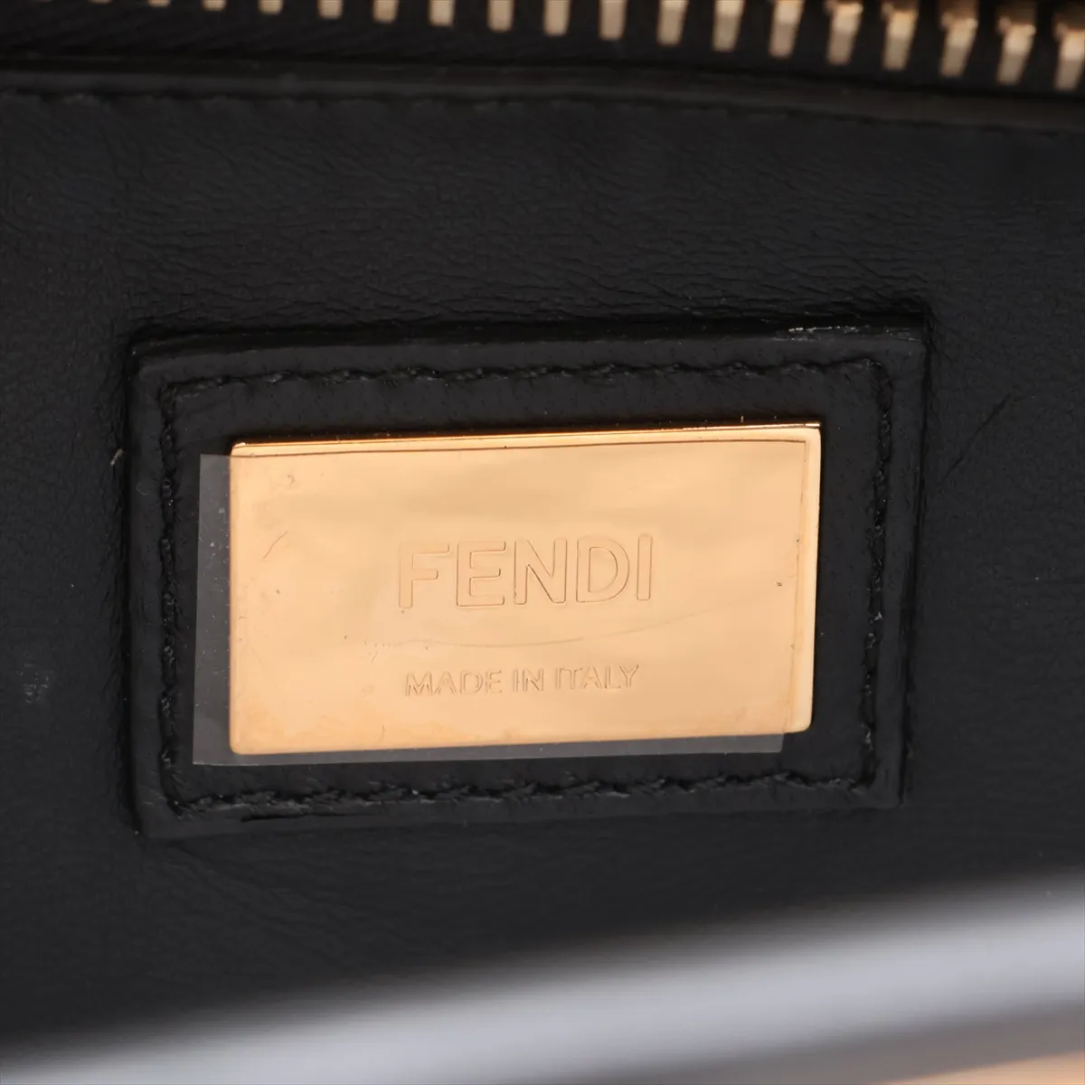 Peekaboo Regular Leather 2-Way Handbag, Black 8BN226 — view 11