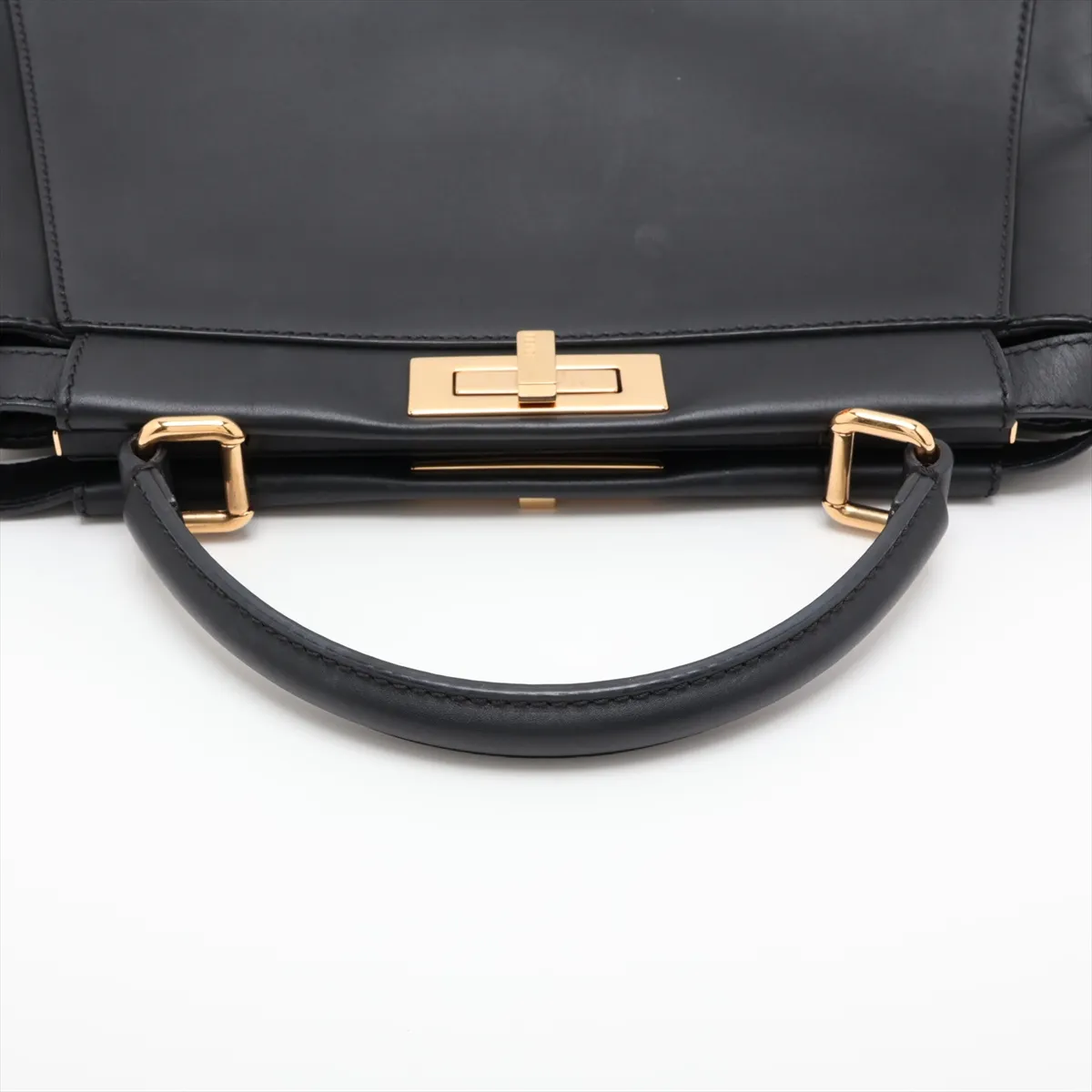 Peekaboo Regular Leather 2-Way Handbag, Black 8BN226 — view 5
