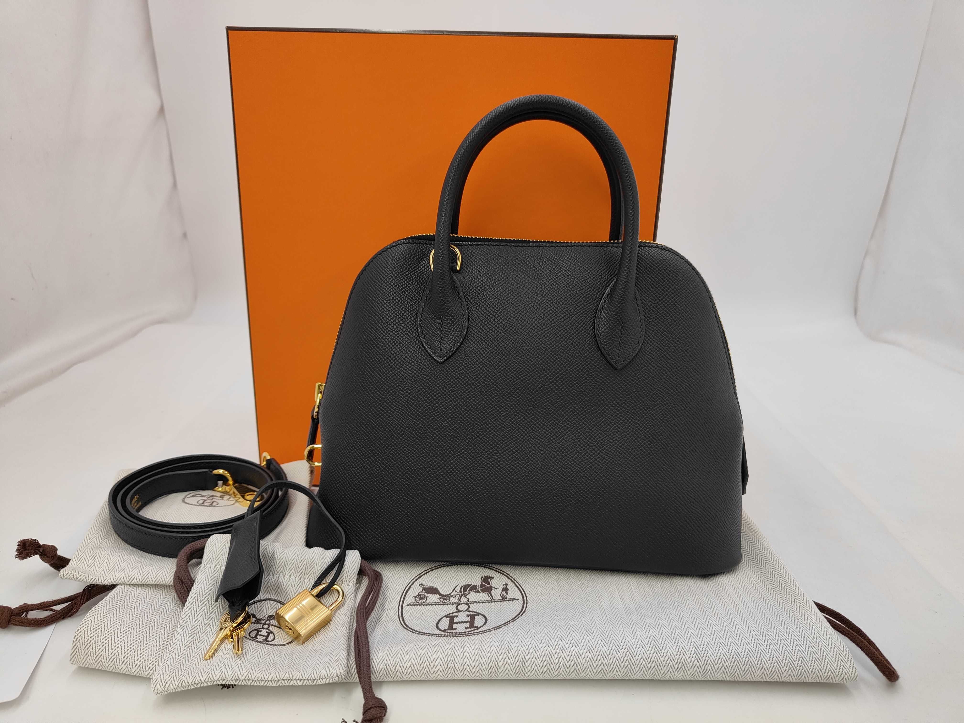 Bolide 1923 25 Veau Epsom Black K Stamp Handbag