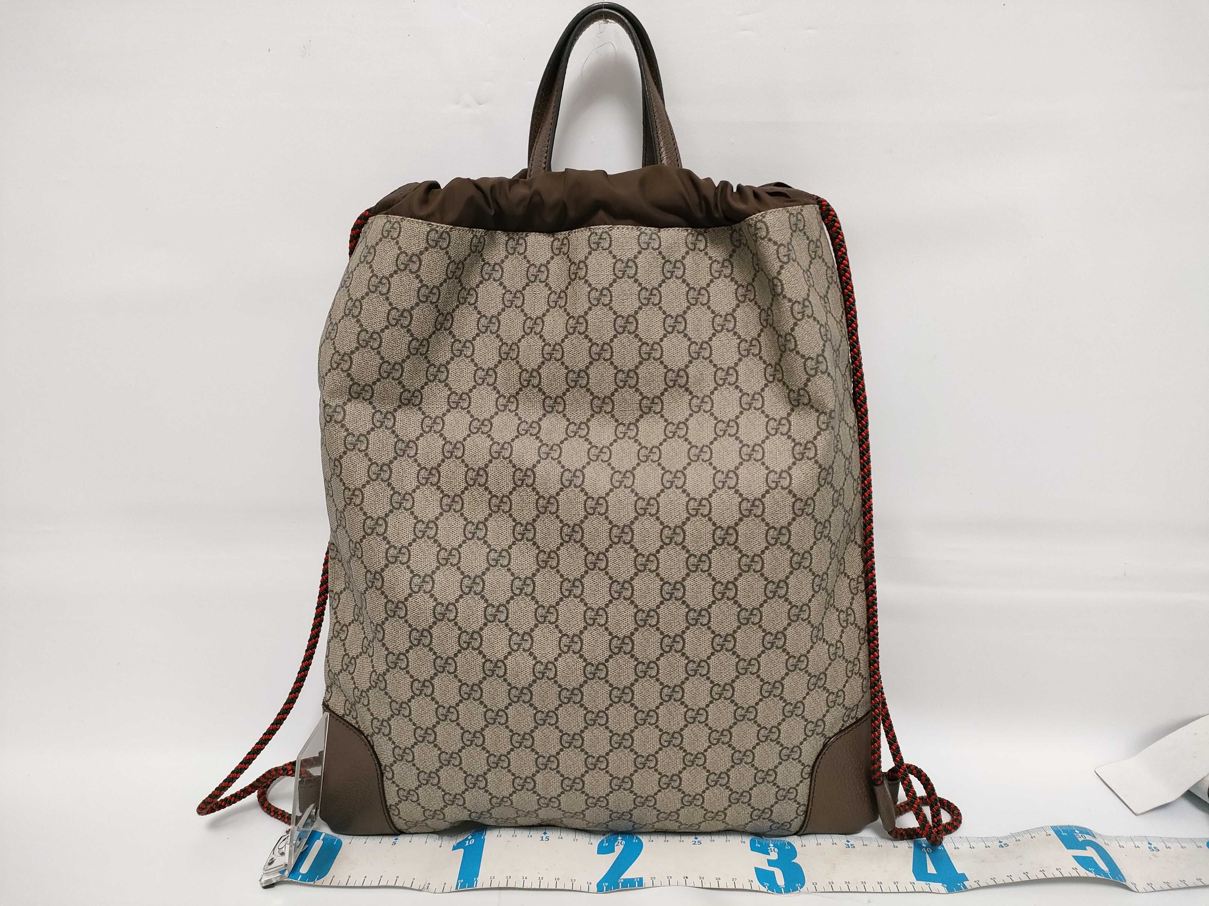 GG Supreme PVC x Leather Backpack — view 2