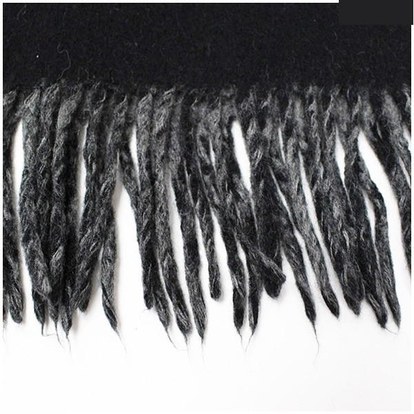 Reversible Scarf, Gray x Black — view 4