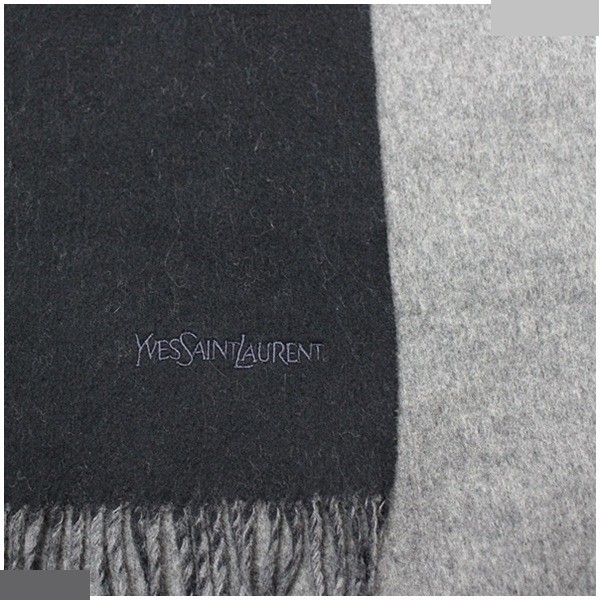 Reversible Scarf, Gray x Black — view 5
