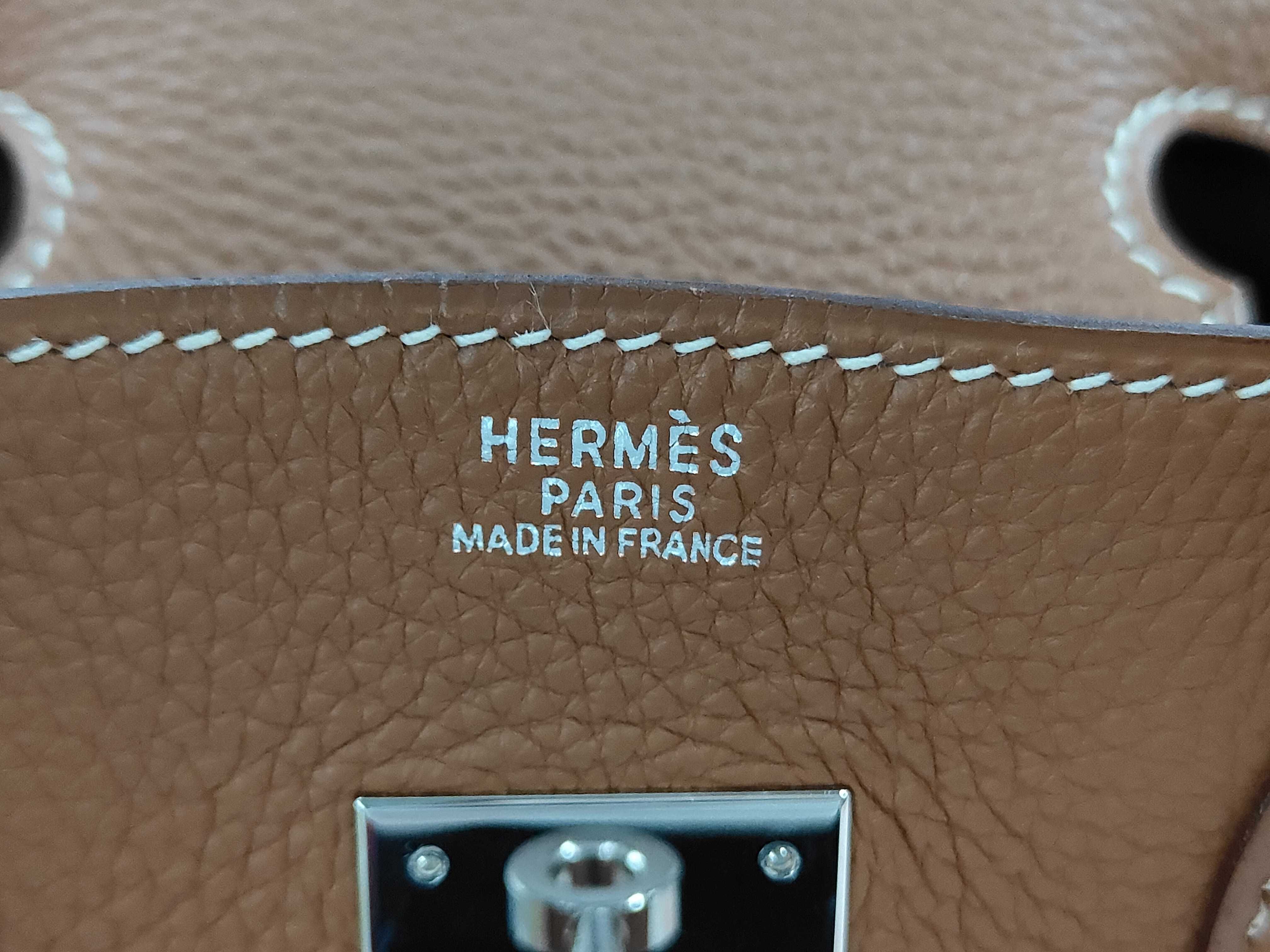 Birkin 30 Togo Gold Silver Hardware I Stamp Handbag — view 14