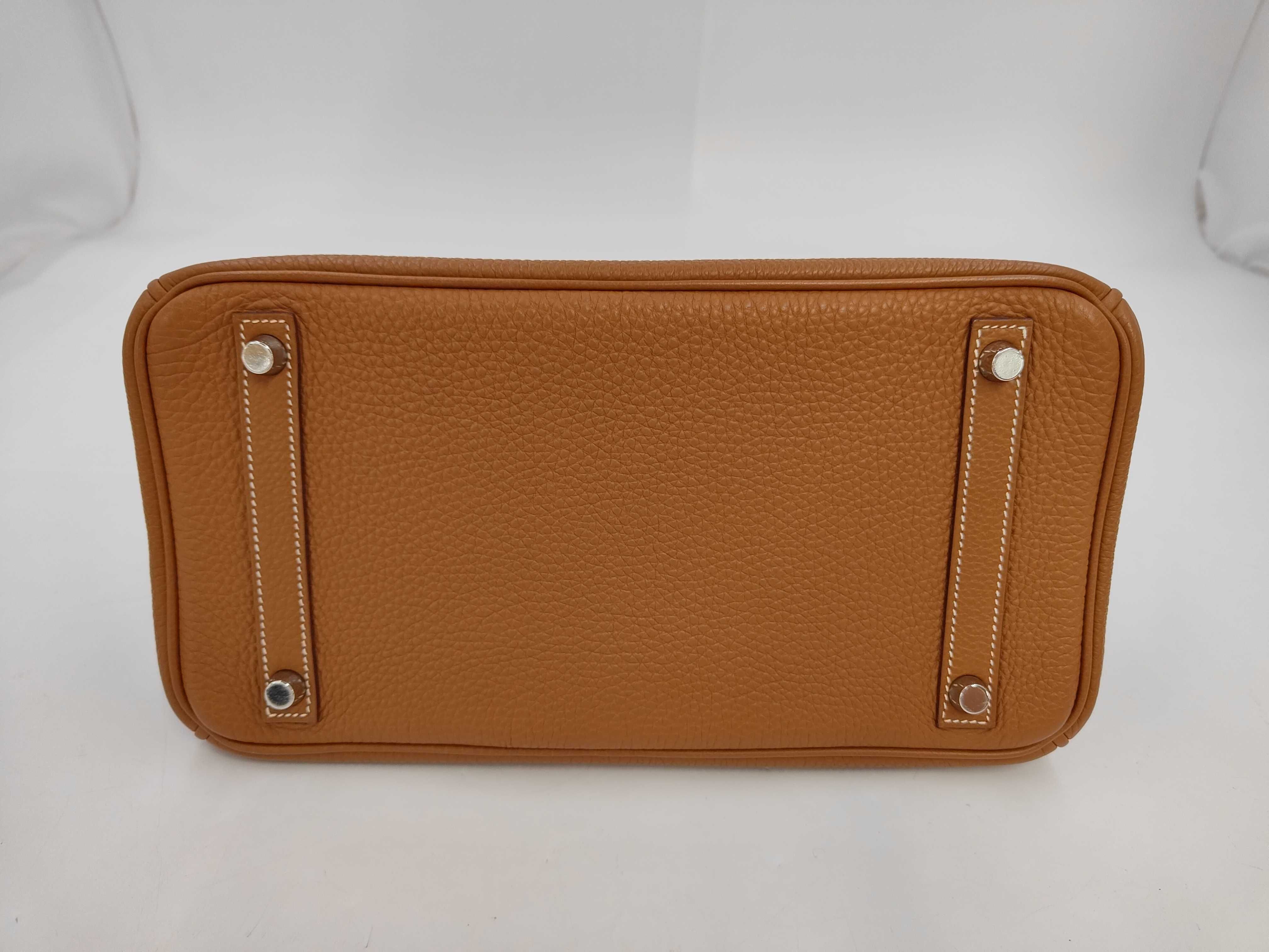 Birkin 30 Togo Gold Silver Hardware I Stamp Handbag — view 6
