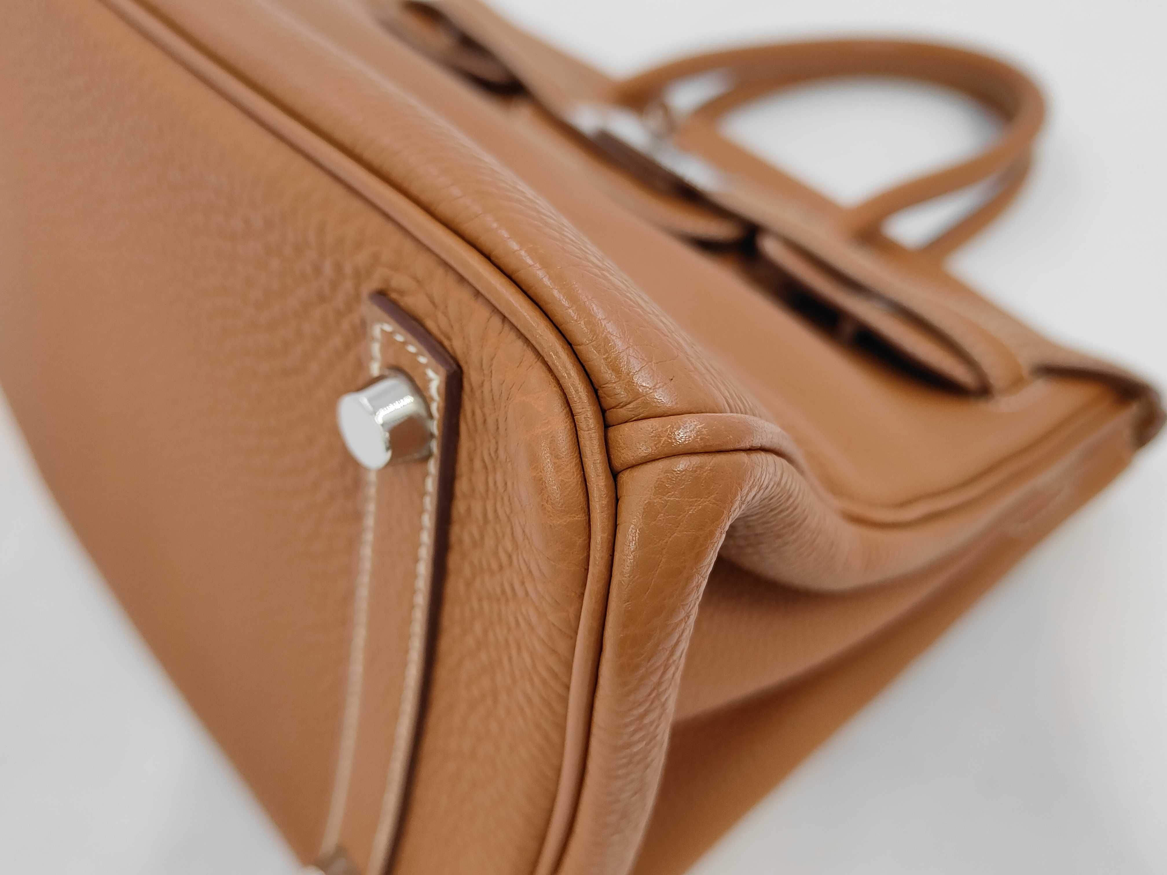 Birkin 30 Togo Gold Silver Hardware I Stamp Handbag — view 7