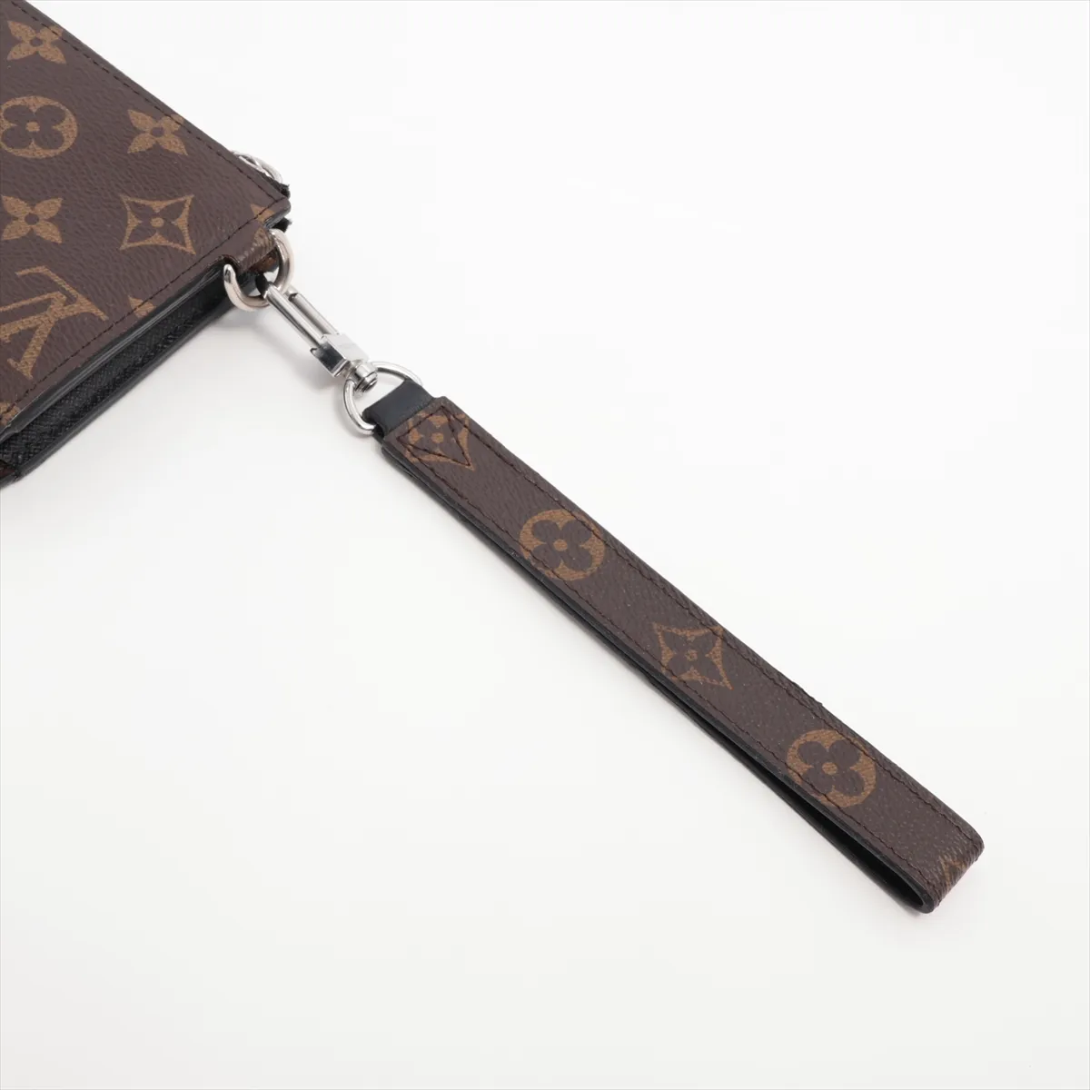 Monogram Macassar Zippy Dragonne M69407 Black x Brown Round Zip Wallet RFID Reactive — view 13