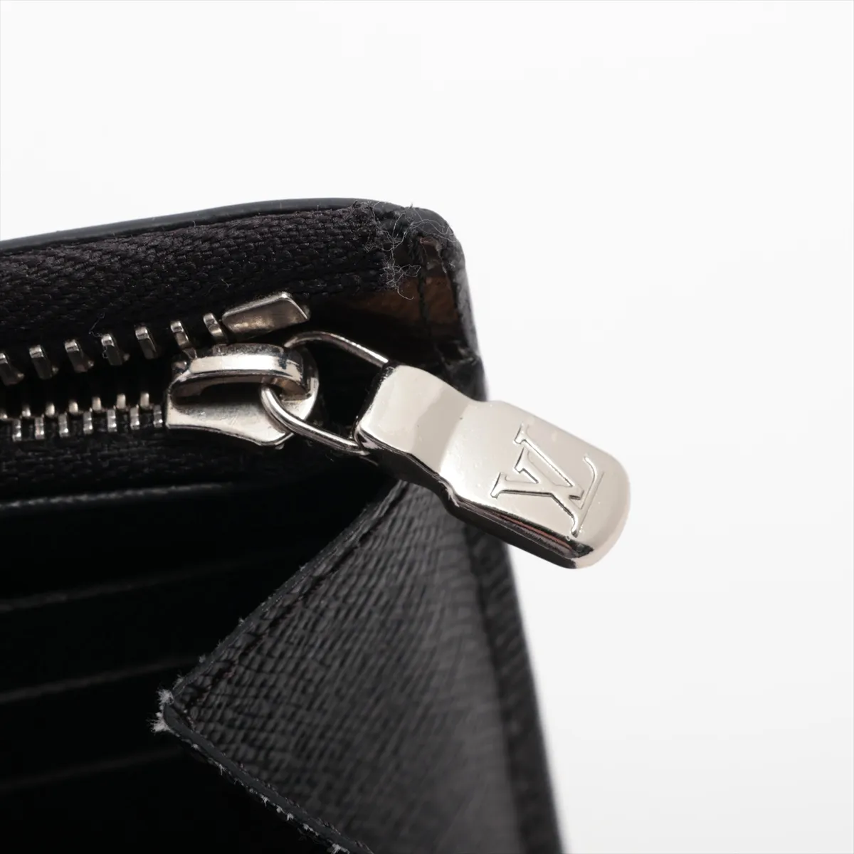 Monogram Macassar Zippy Dragonne M69407 Black x Brown Round Zip Wallet RFID Reactive — view 9