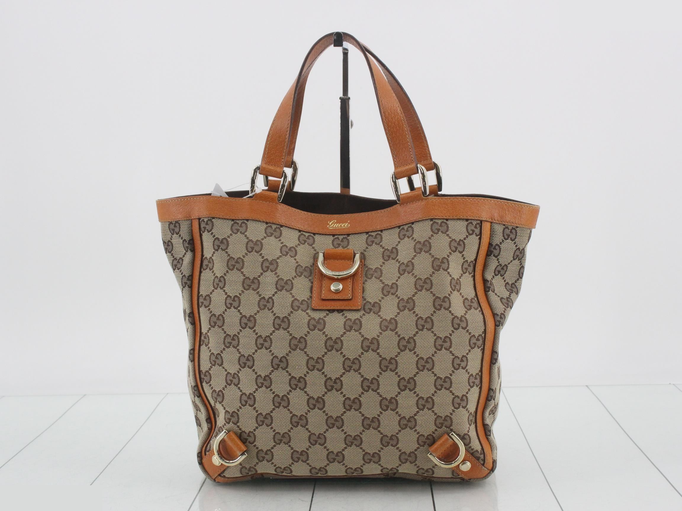 130739 Abbey GG Canvas Handbag
