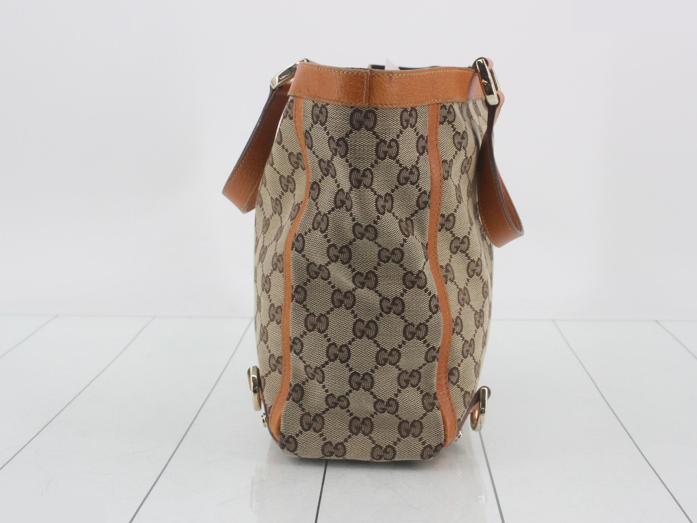 130739 Abbey GG Canvas Handbag — view 3