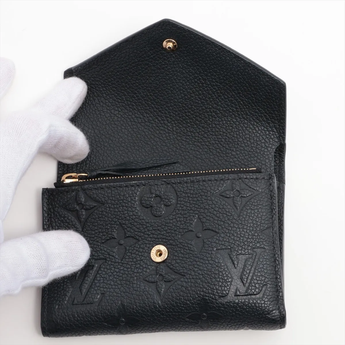 Empreinte Portefeuille Victorine M64060 Noir Compact Wallet (RFID detected) — view 3