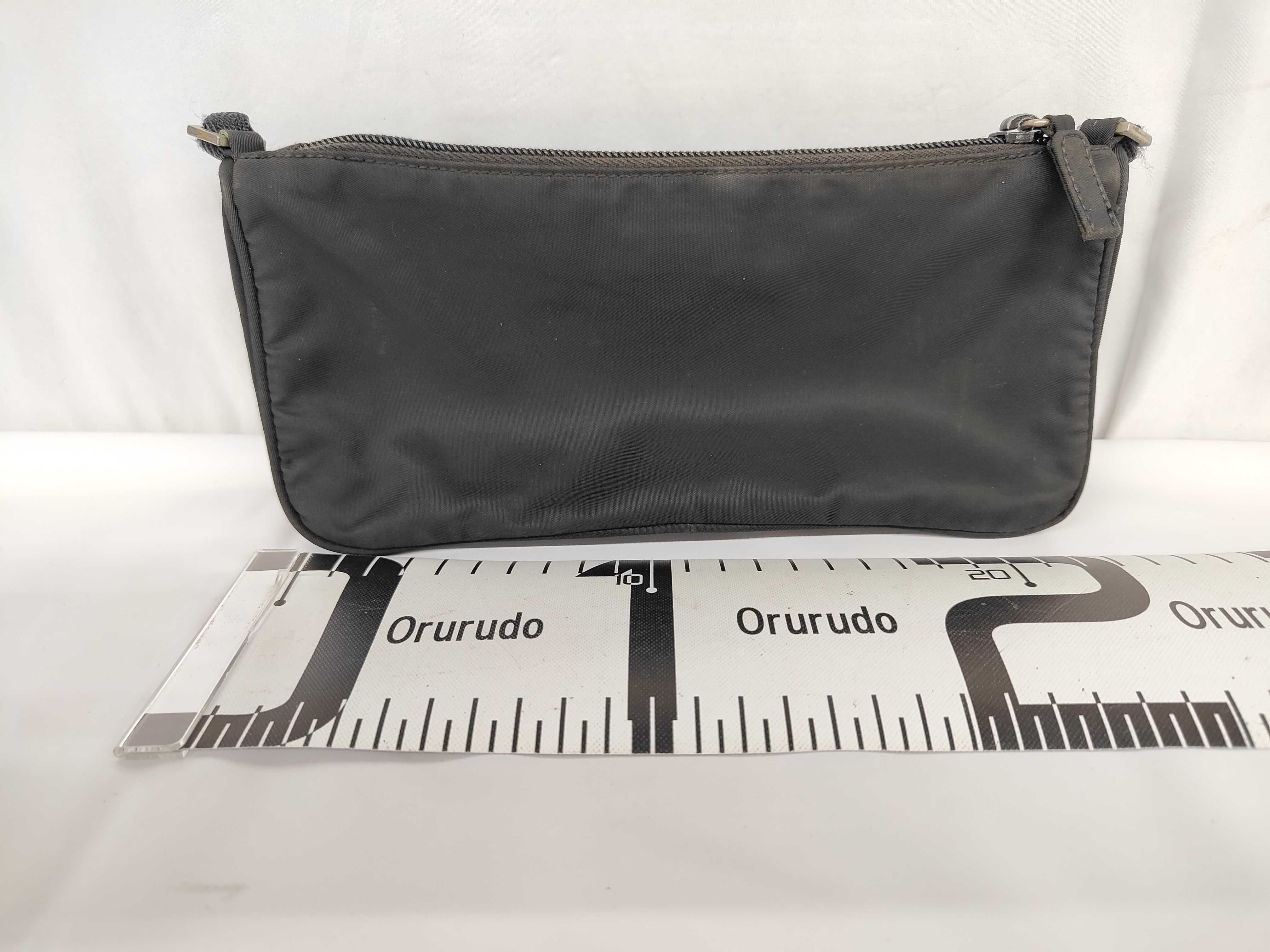Tessuto Nylon Mini Pouch Handbag Black Pouch — view 2