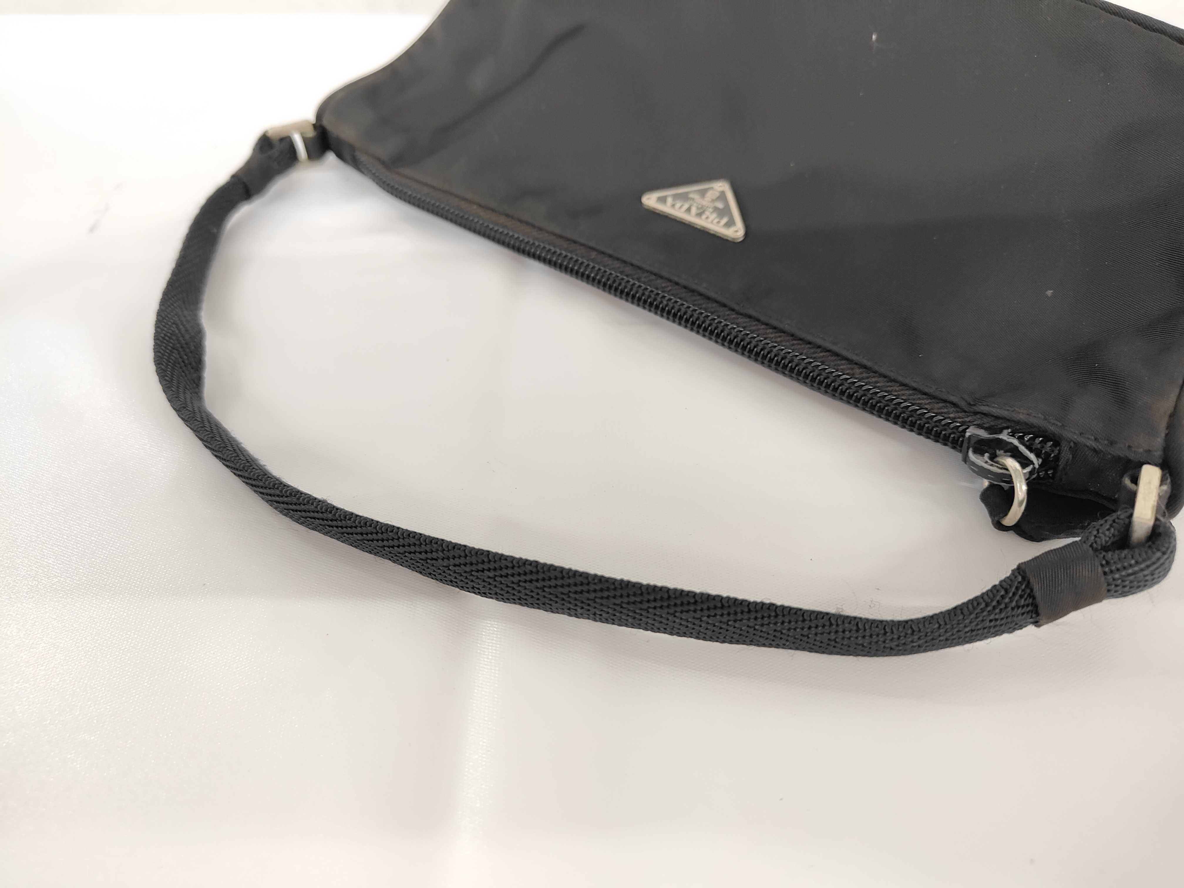 Tessuto Nylon Mini Pouch Handbag Black Pouch — view 3