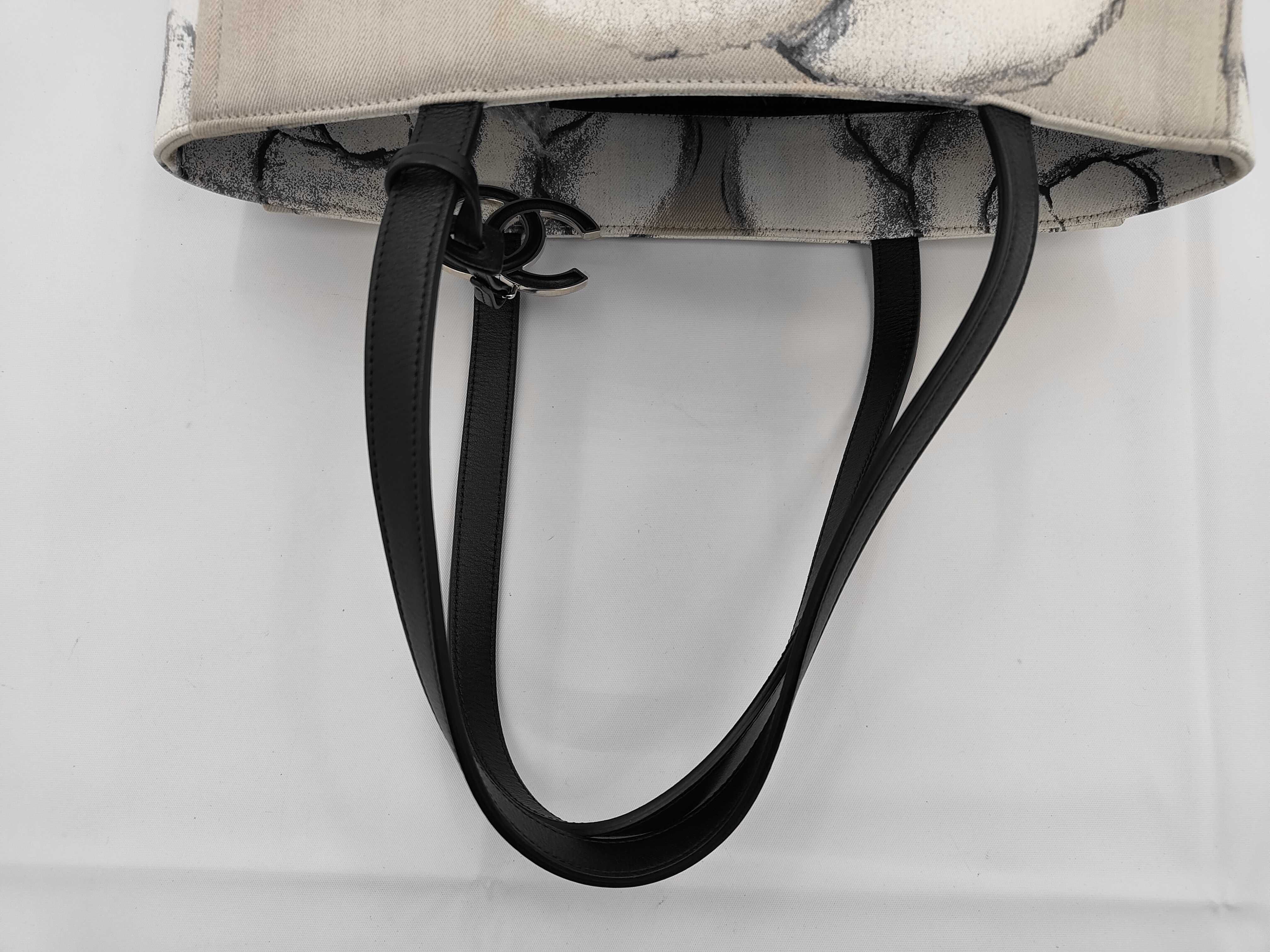 Camellia Print Canvas Tote Bag — view 3