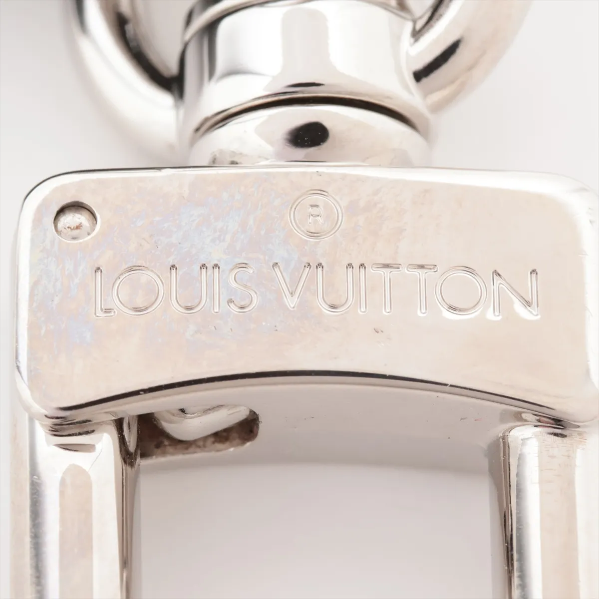 MP2082 BC0137 Keyring Leather x Metal Navy x Silver — view 3
