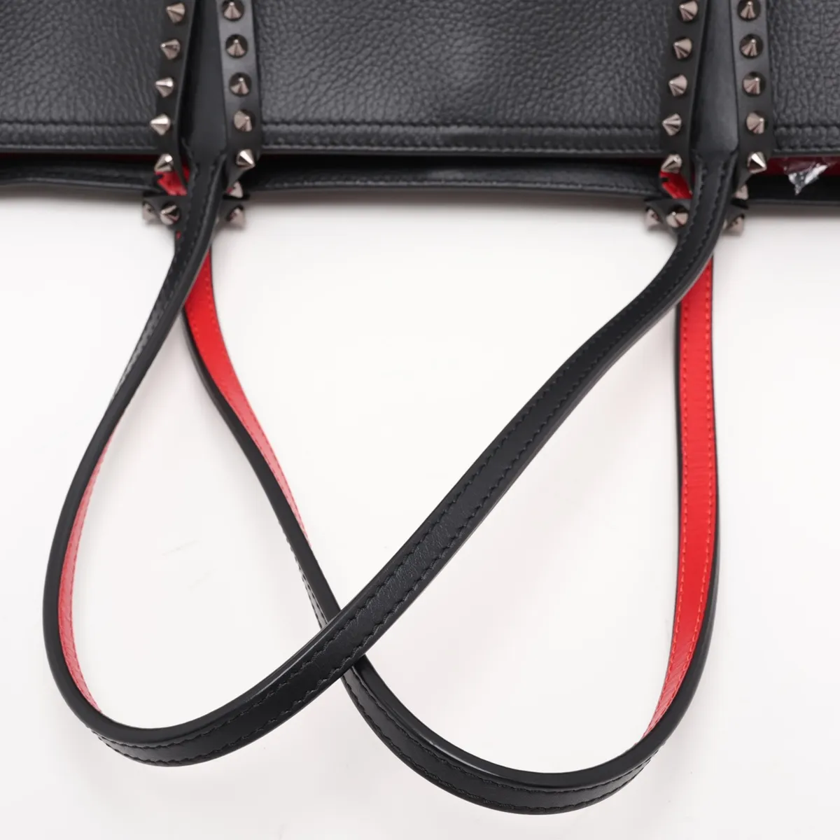 Cabata Leather Tote Bag, Black — view 5