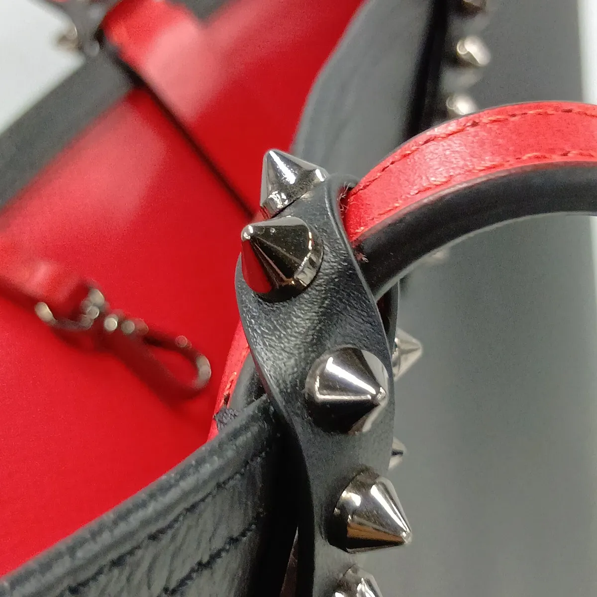 Cabata Leather Tote Bag, Black — view 10