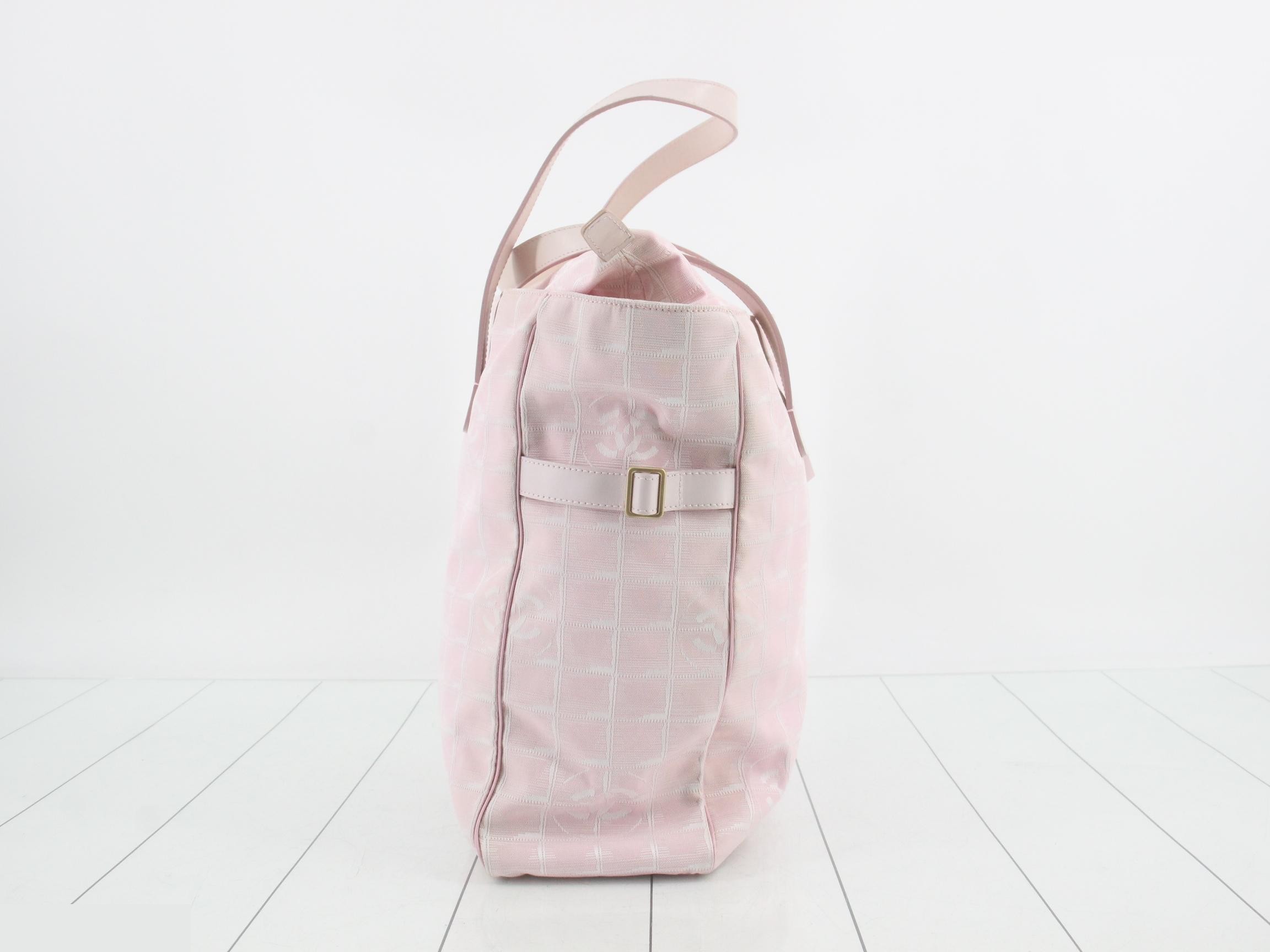 New Travel Line Tote Bag, Pink — view 3