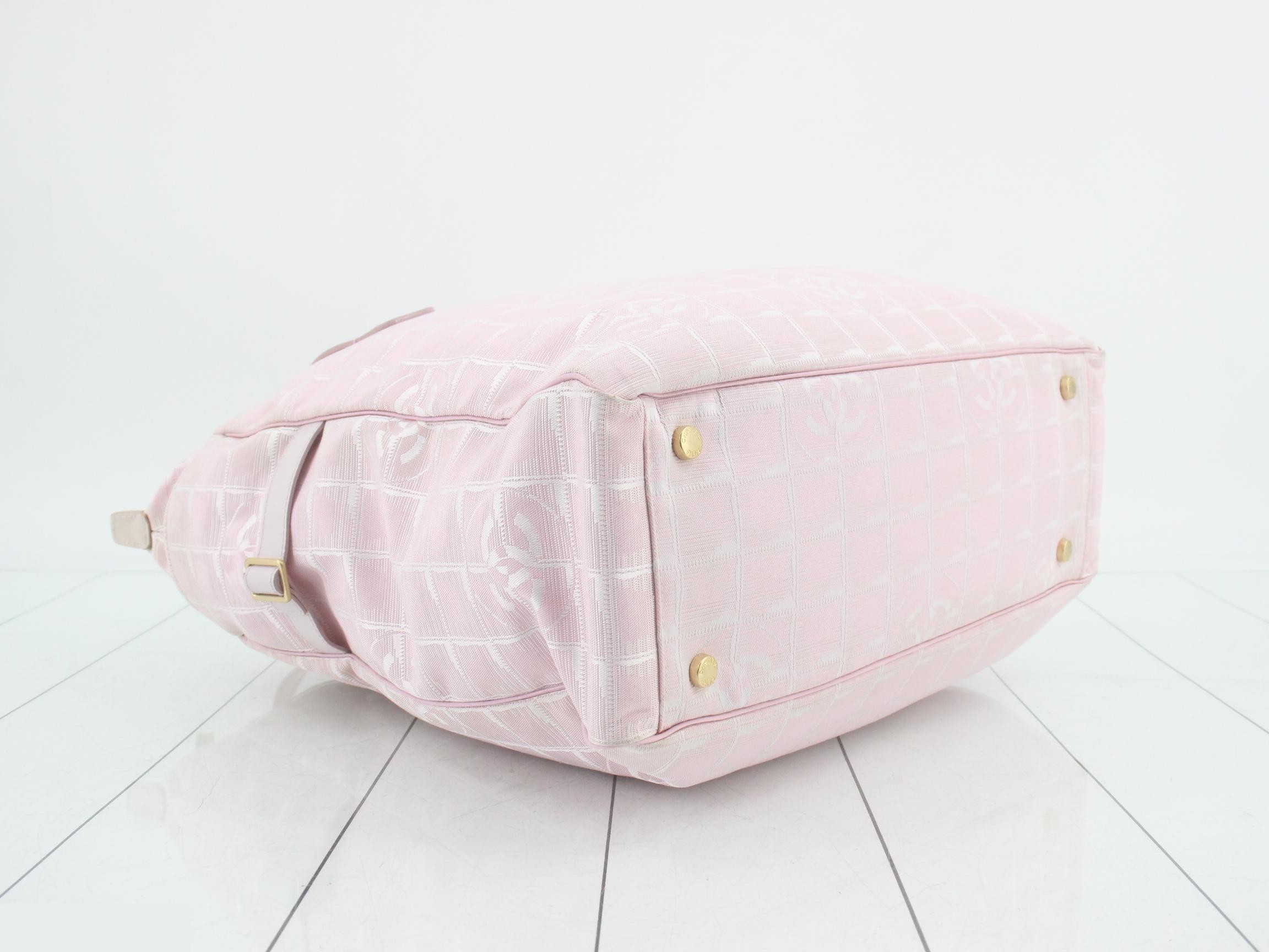 New Travel Line Tote Bag, Pink — view 5