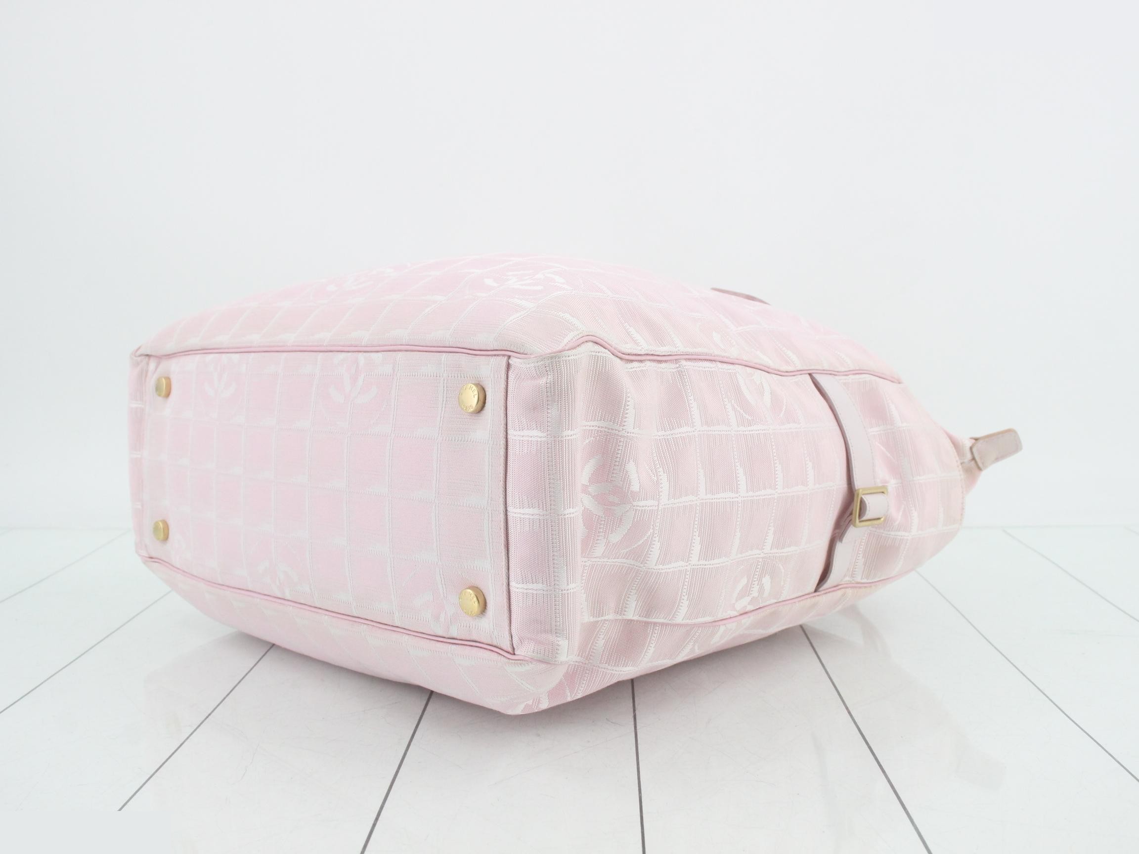 New Travel Line Tote Bag, Pink — view 6